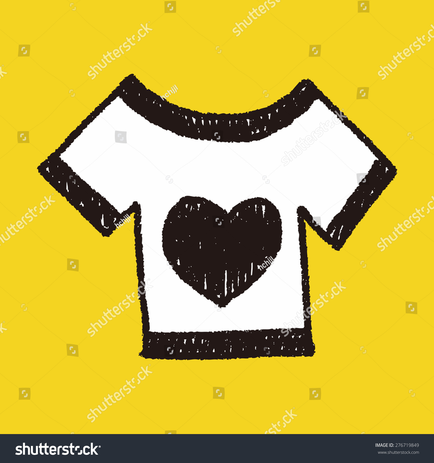 Clothes Doodle Drawing Stock Vector Illustration 276719849 : Shutterstock