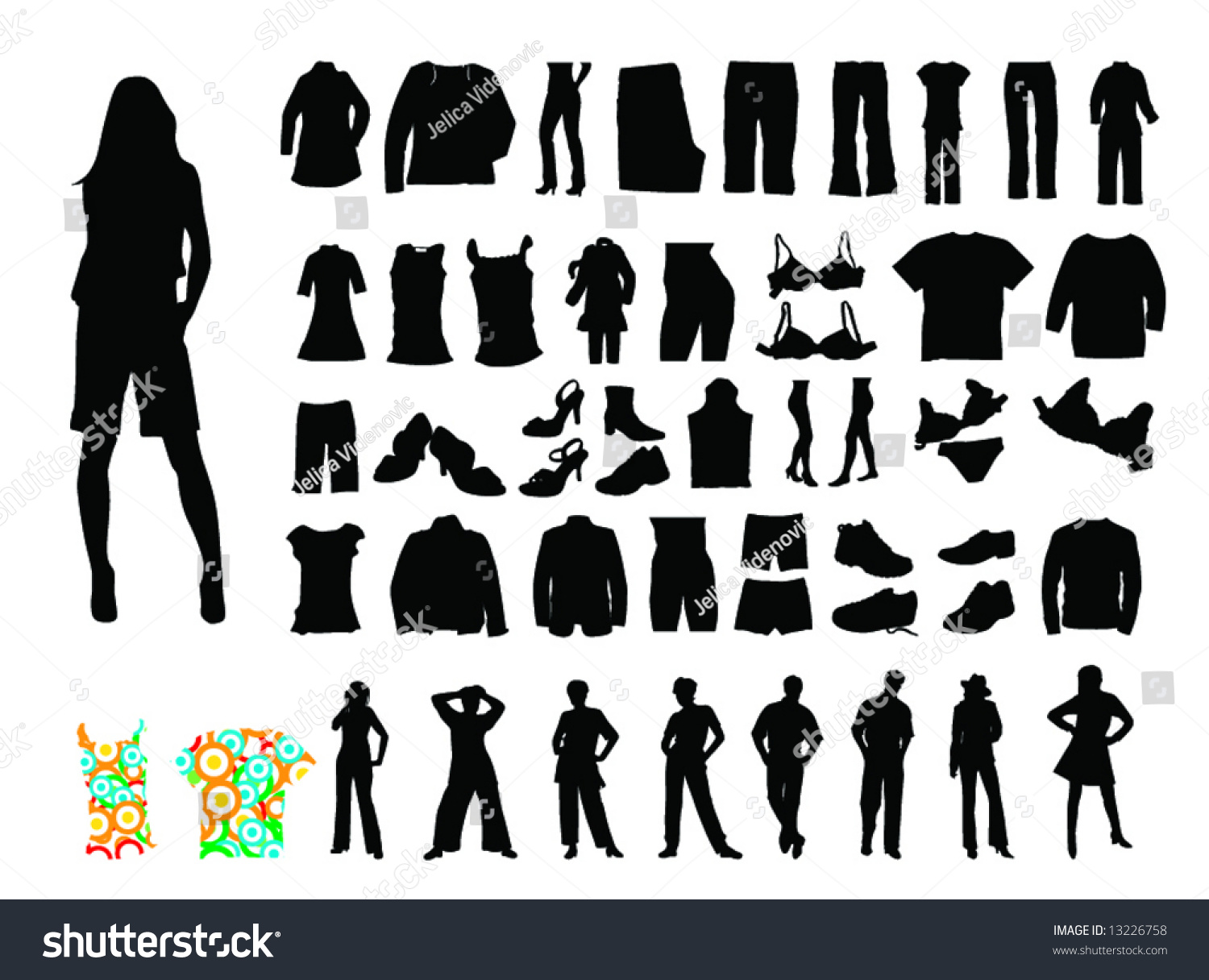 Clothes Vector Stock Vector (Royalty Free) 13226758 | Shutterstock