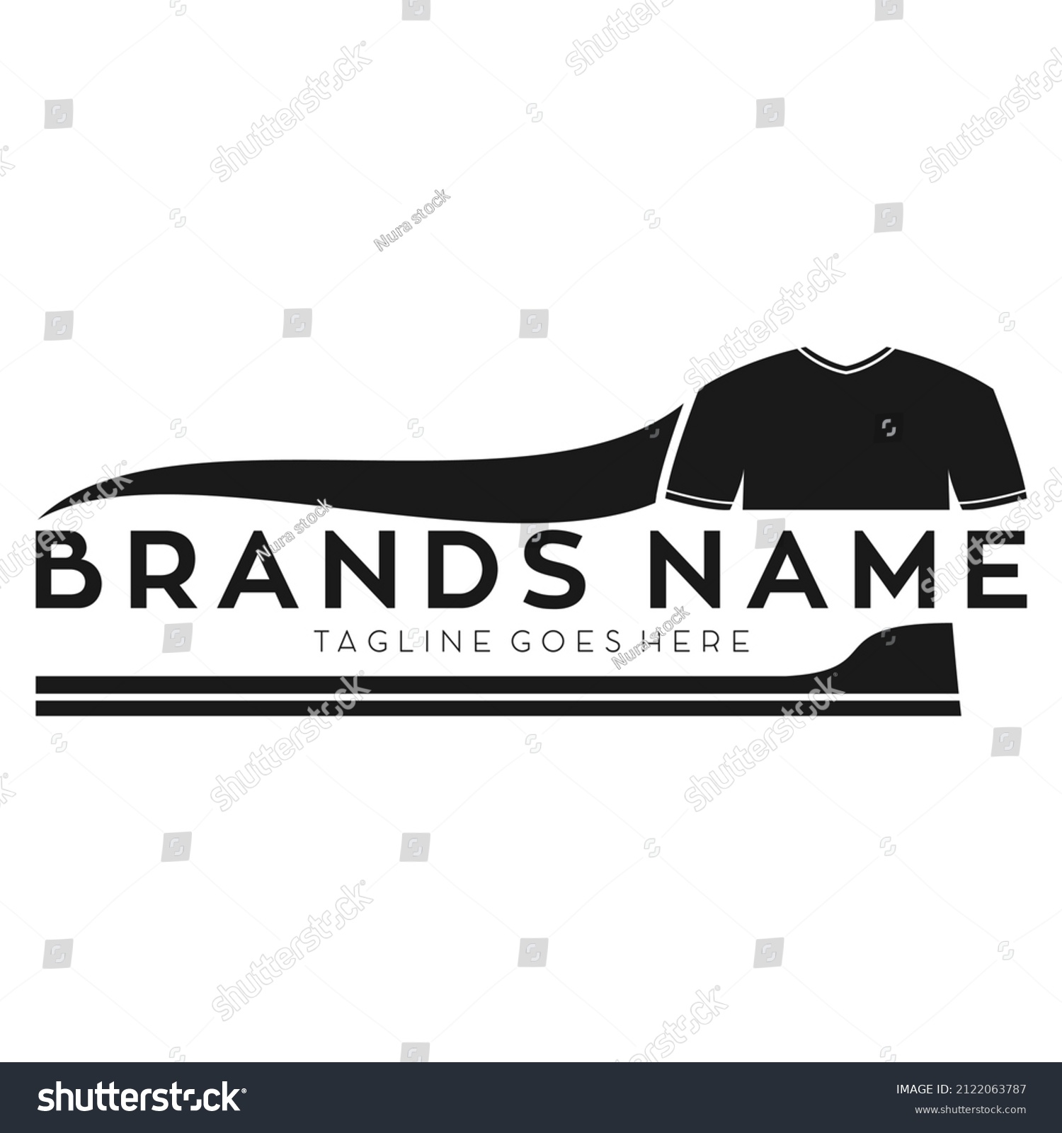 Clothing Fashion Man Logo Design Stock Vector (Royalty Free) 2122063787 ...