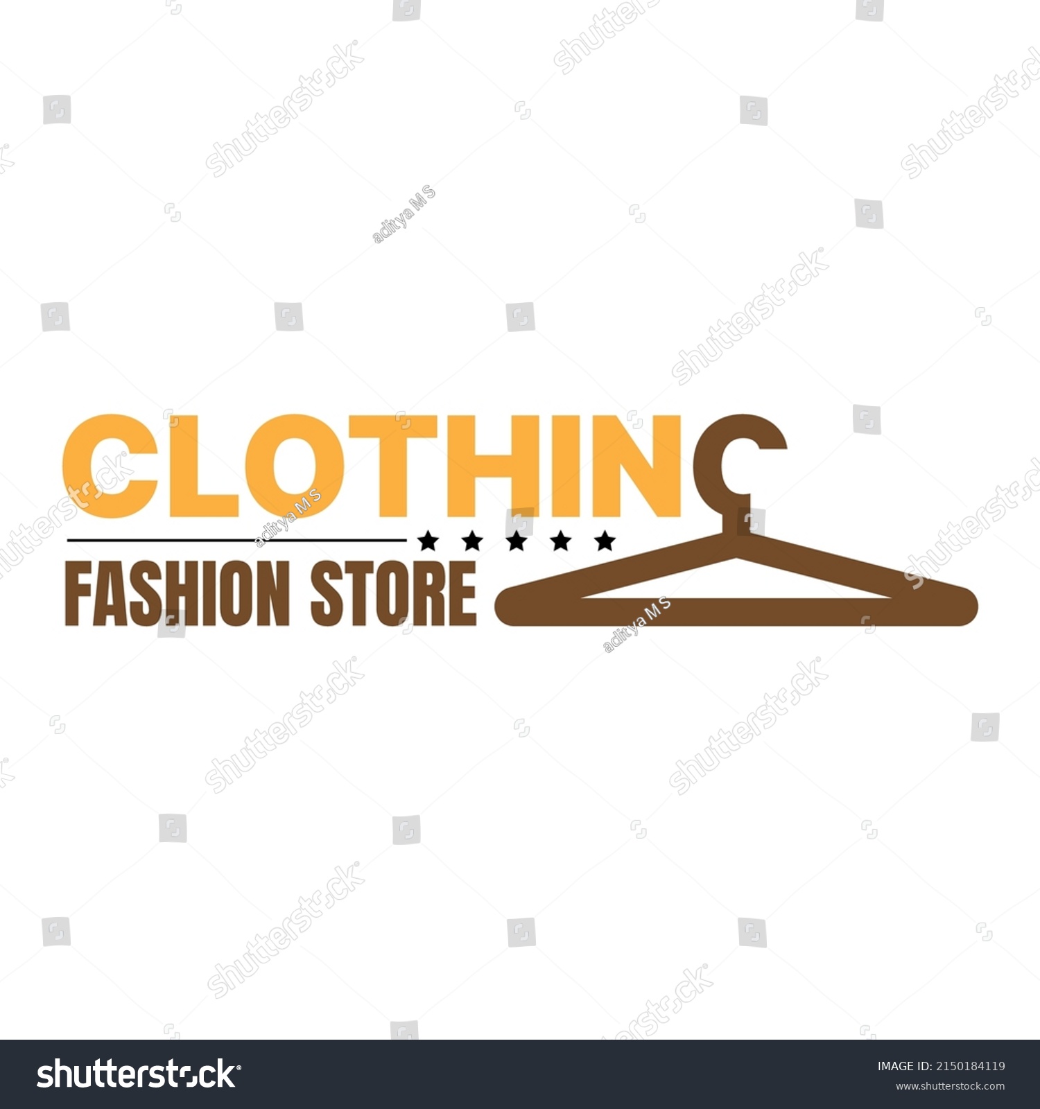 Clothing Store Logo Design Hanger Stock Vector (Royalty Free ...