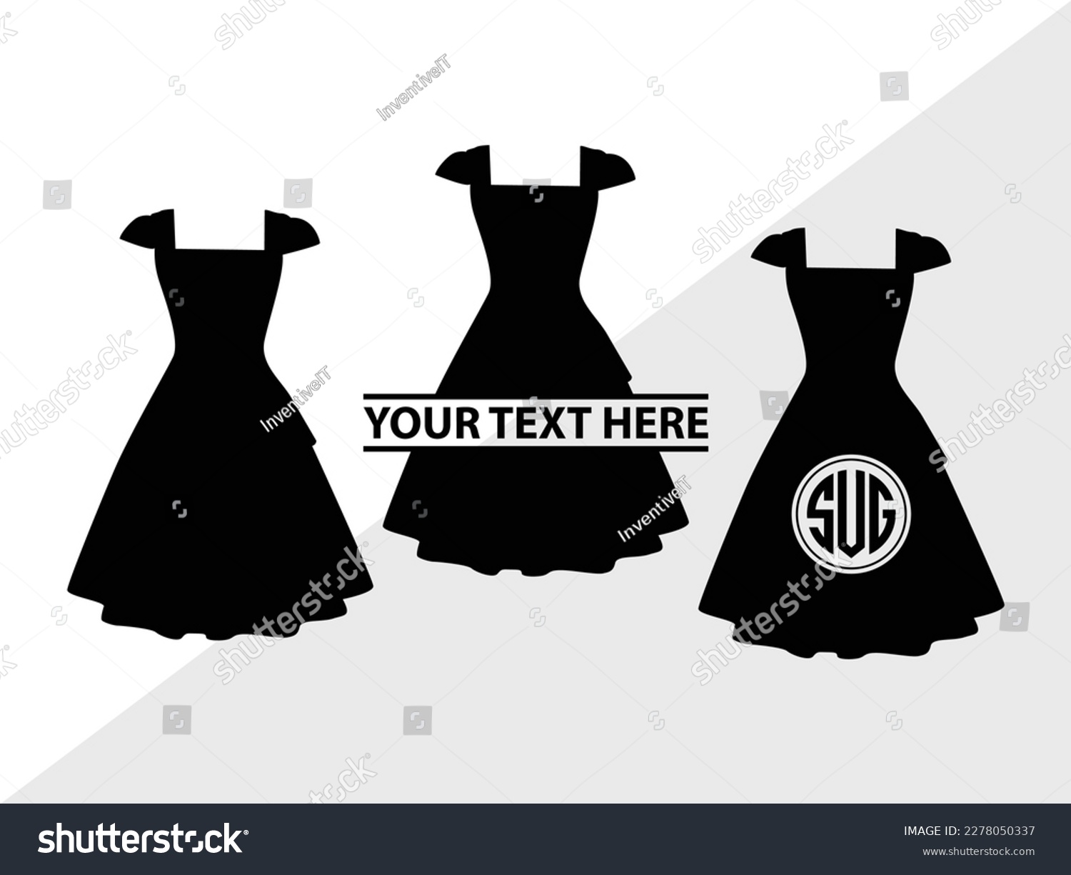 SVG of Cloths SVG Monogram Vector Illustration Silhouette svg