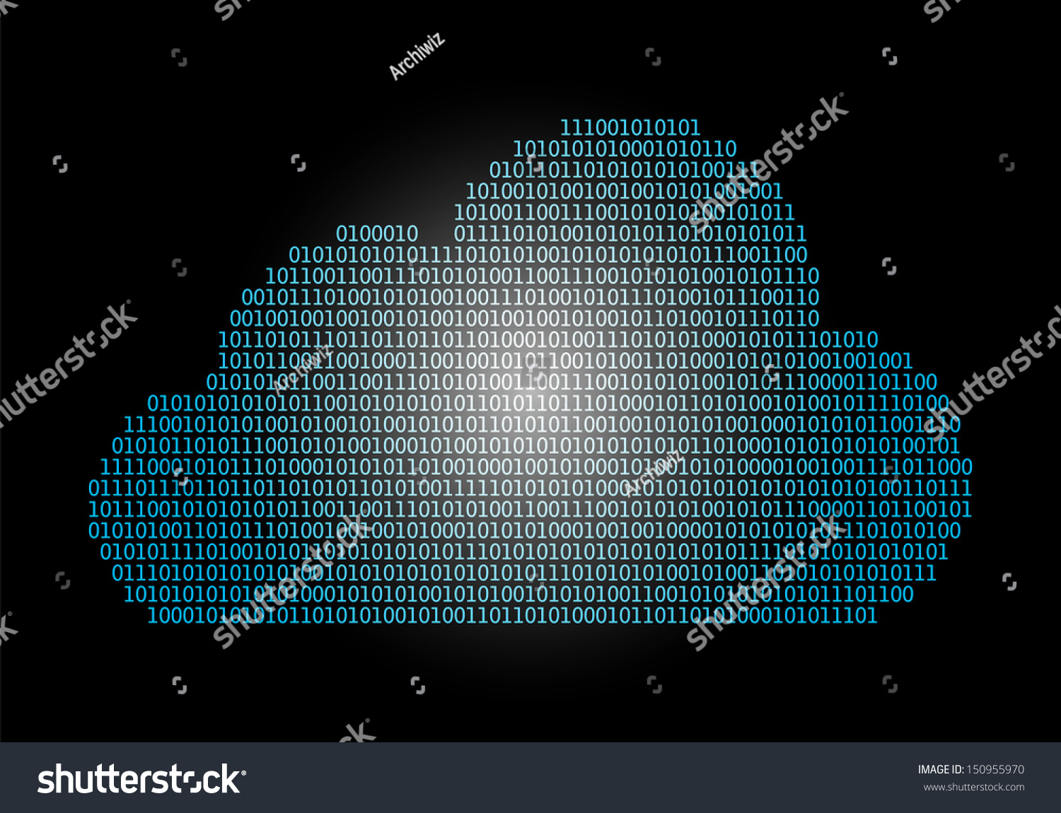 Cloud Computing Made Binary Code Concept Stock Vector (Royalty Free ...