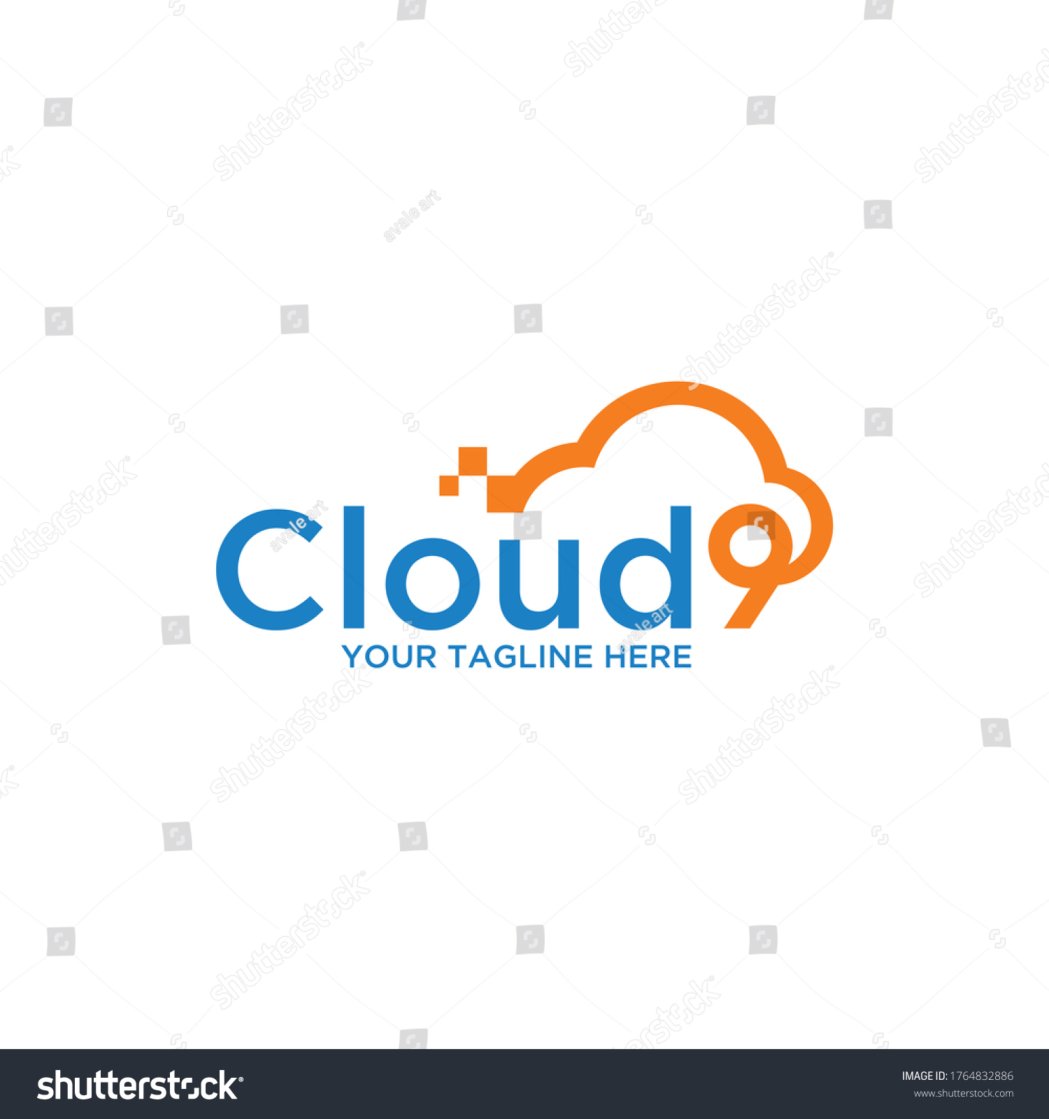 Cloud Logo Cloud Computing Template Creative Stock Vector (Royalty Free ...