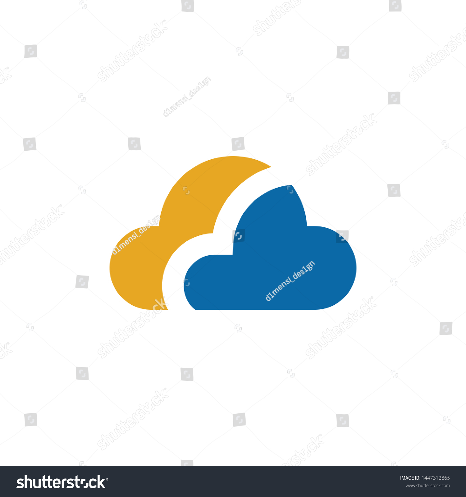 Cloud Logo Icon Design Vector Template Stock Vector (Royalty Free ...