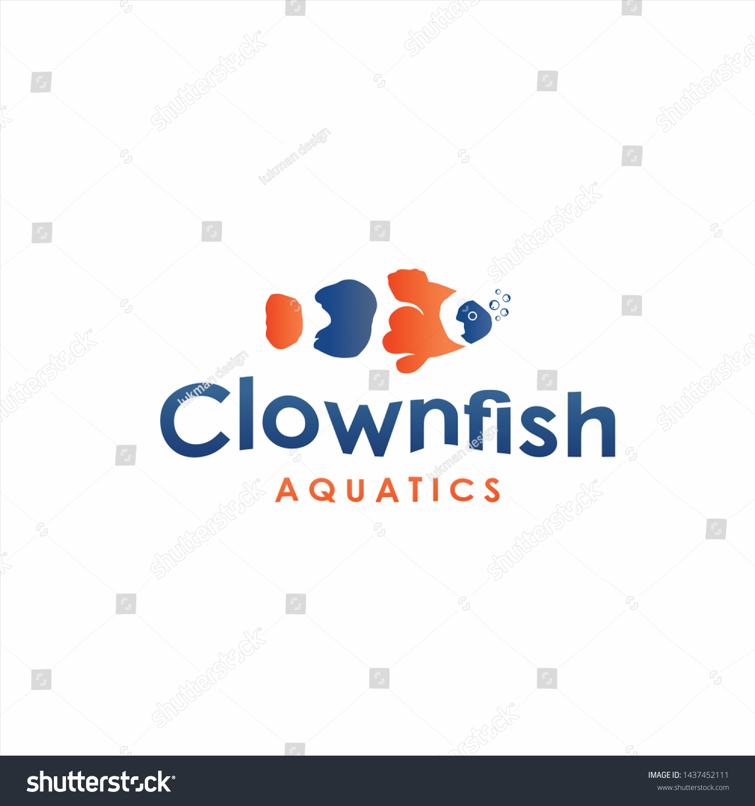 Clownfish Logo Design Fish Logo Design Stock Vector (Royalty Free ...