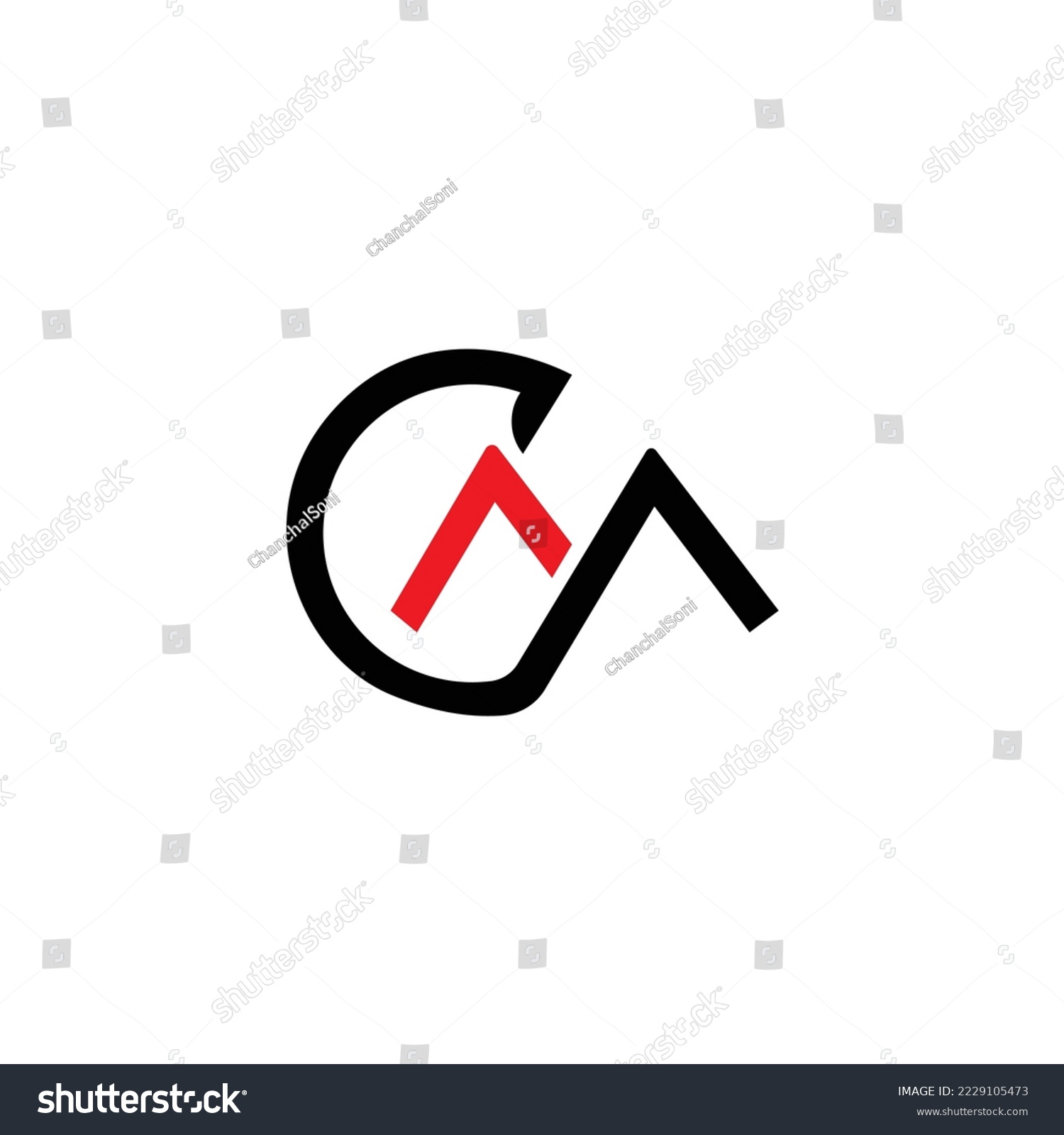 SVG of CM logo with line design svg