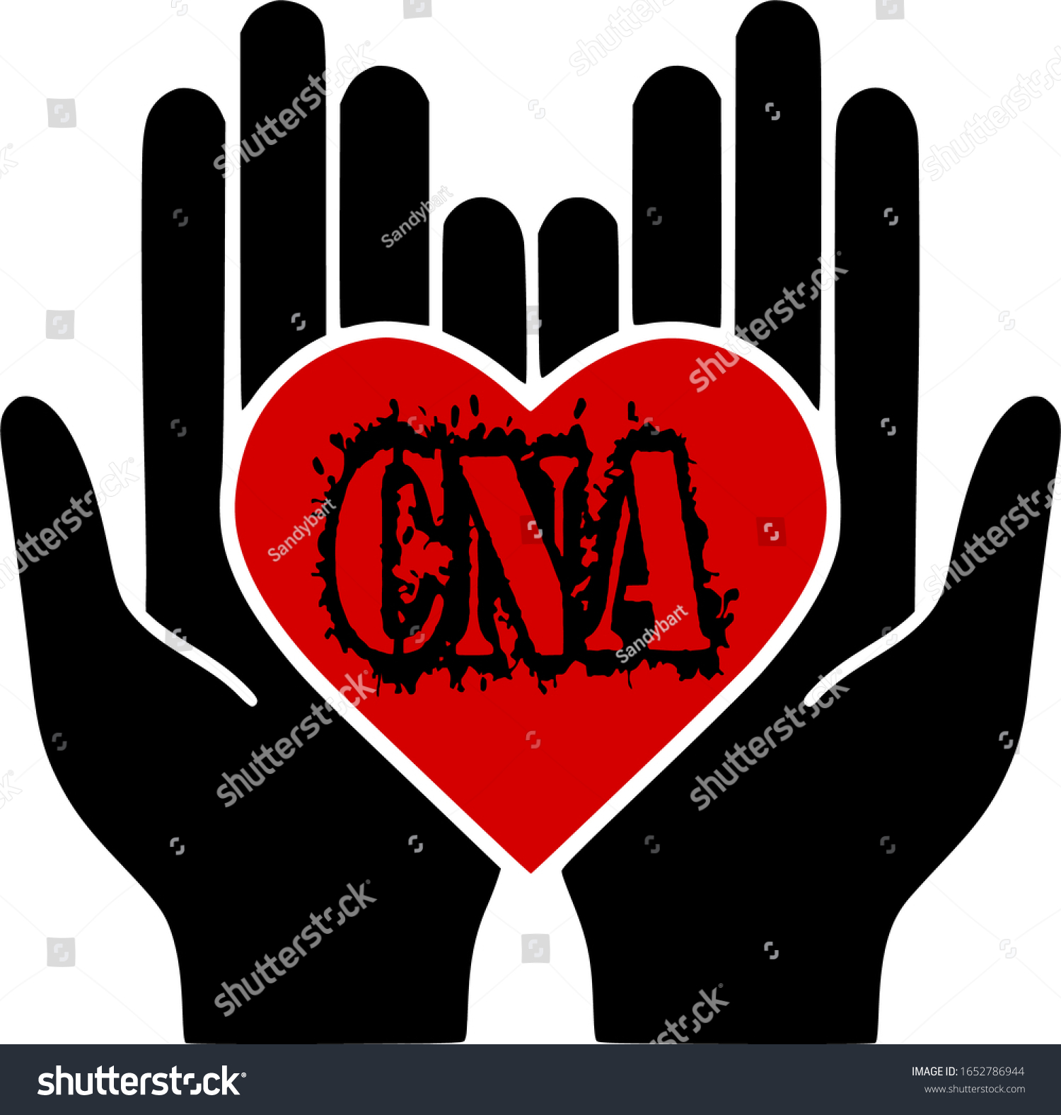 SVG of CNA caring hands design is for all the CNAs out there. Show how proud you are to be a CNA. You can use for many projects. Decal, T-Shirts, blankets, cups and more.  svg