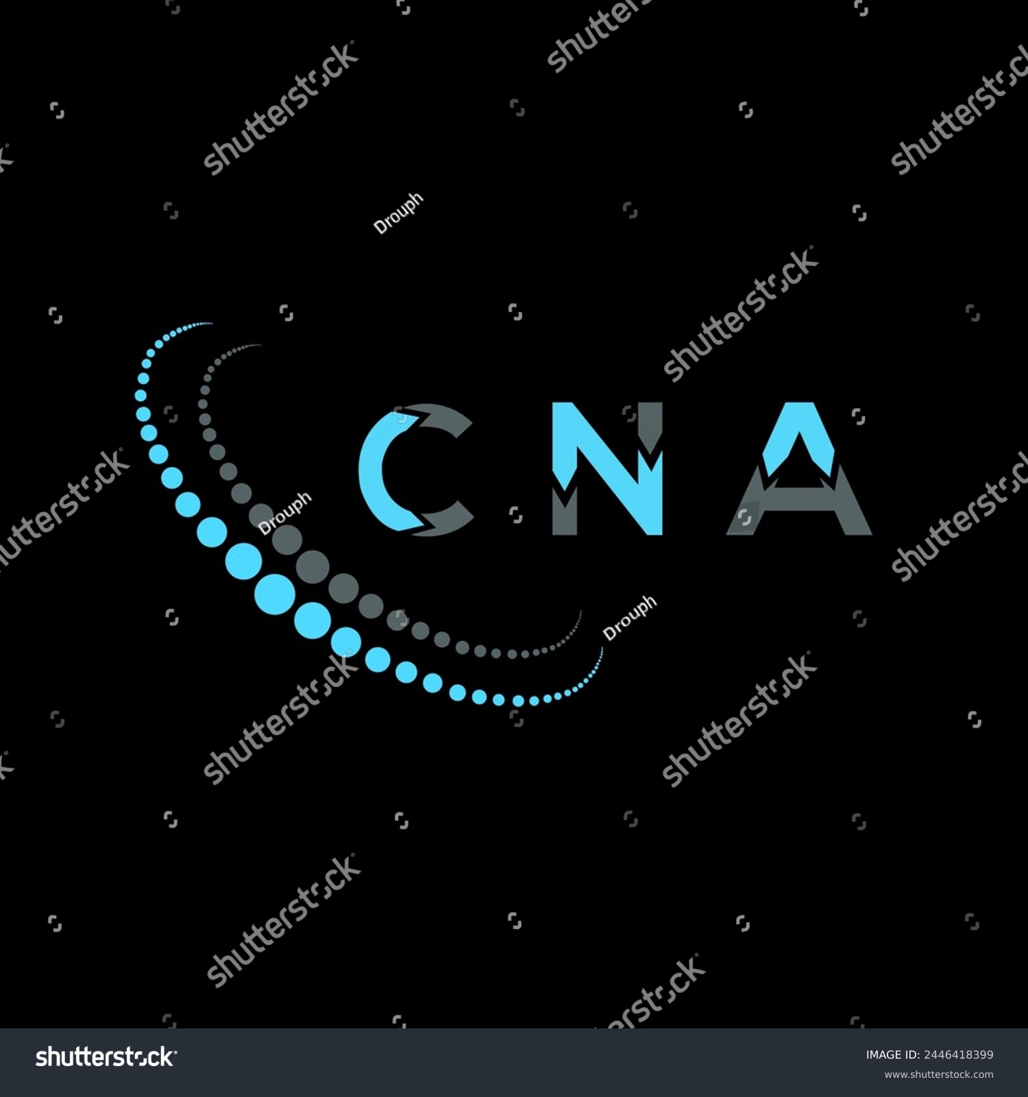 SVG of CNA letter logo abstract design. CNA unique design. CNA.
 svg