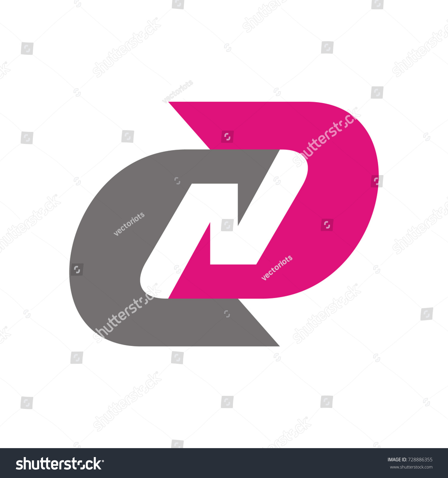 Cnd Dnd Cd Dc Logo Initial Stock Vector Royalty Free 728886355