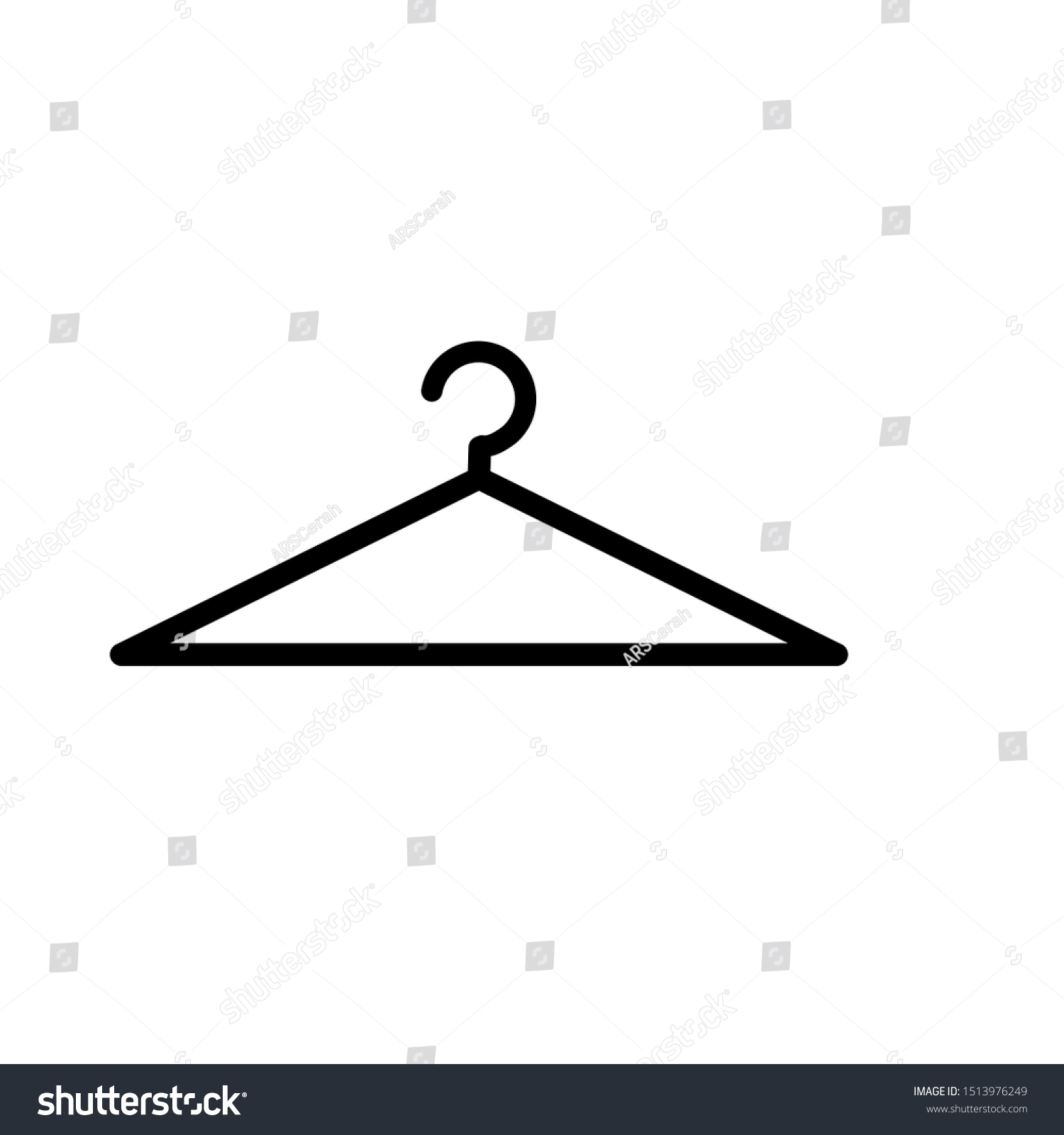 Coat Hanger Logo Vector Form Stock Vector (Royalty Free) 1513976249
