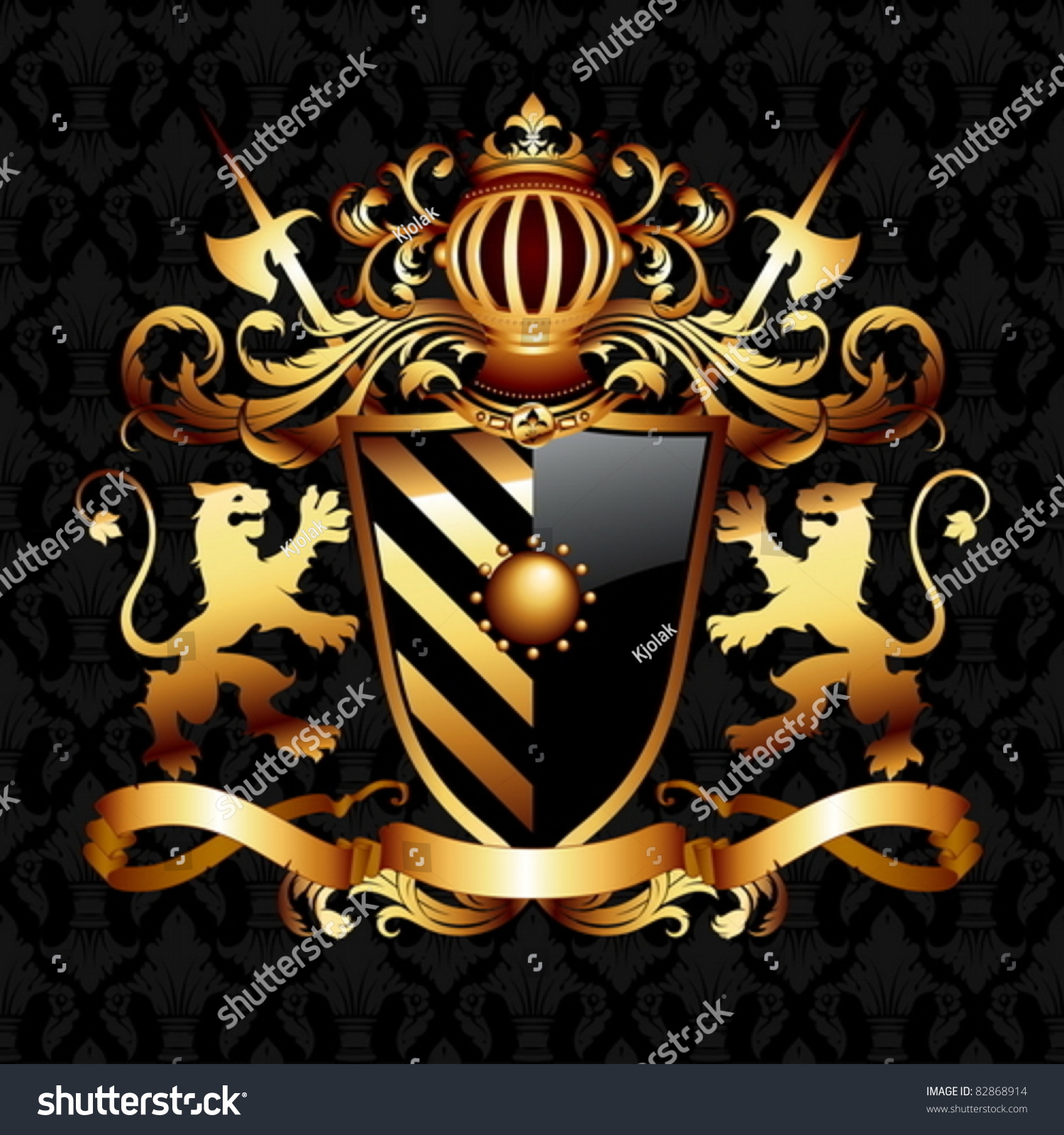 Coat Arms Stock Vector (Royalty Free) 82868914 | Shutterstock