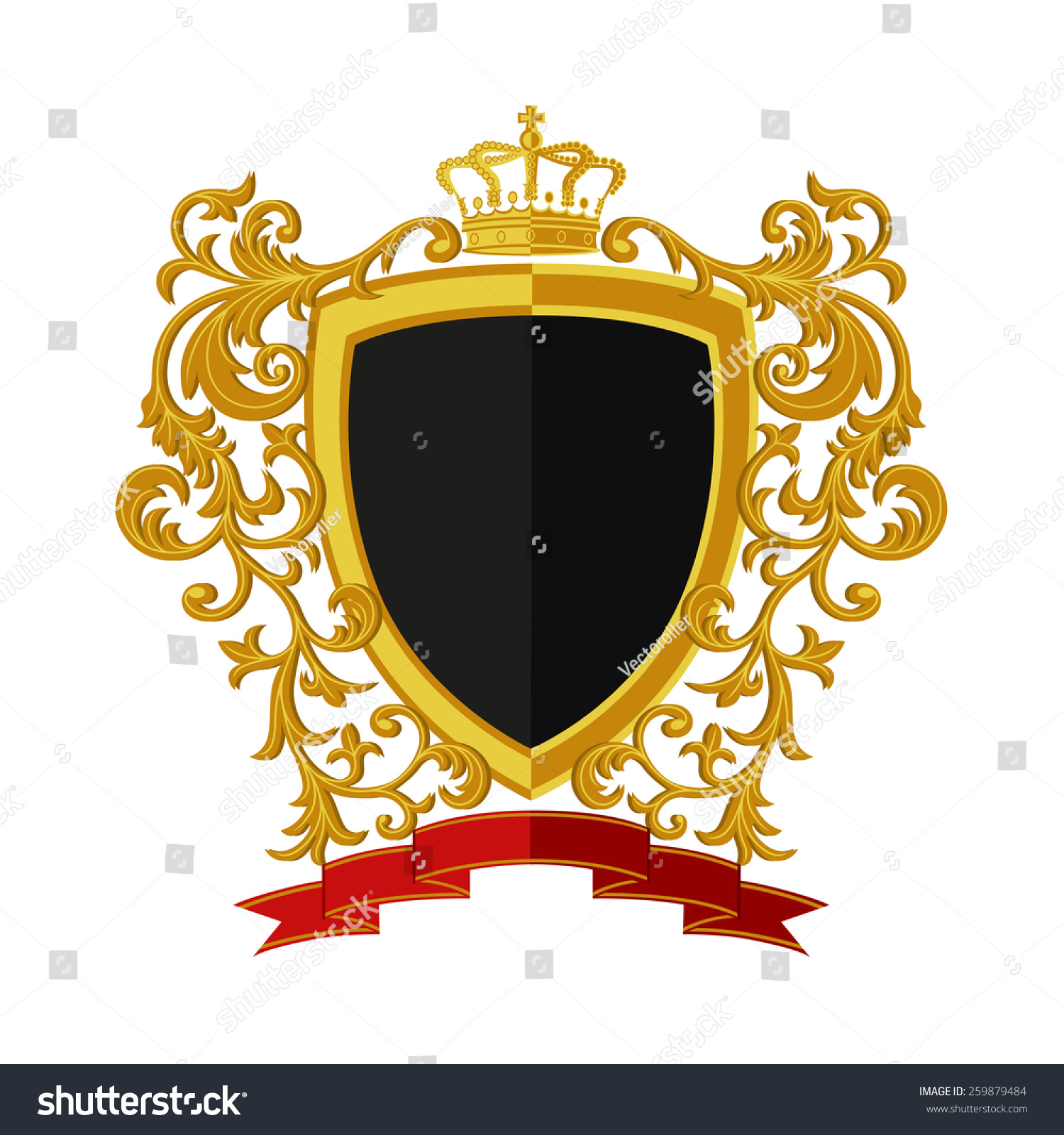 Coat Arms Modern Flat Style Vector Stock Vector (Royalty Free ...