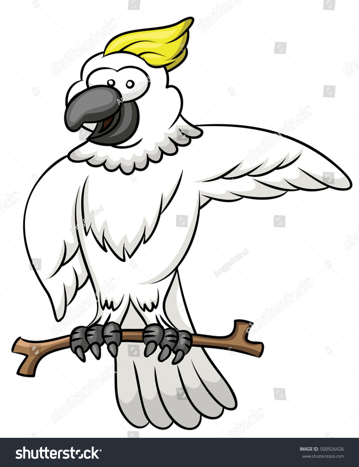 Cockatoo Cartoon Stock Vector (Royalty Free) 500926426