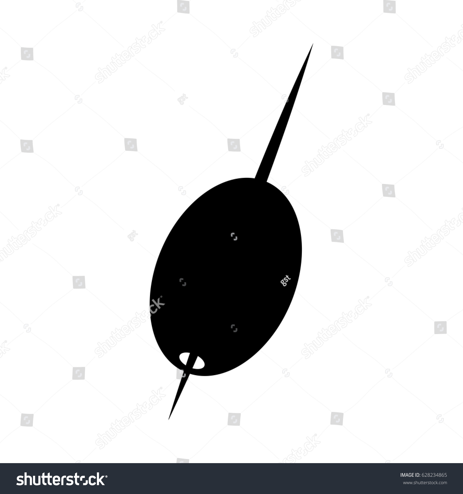 SVG of cocktail olive isolated icon svg