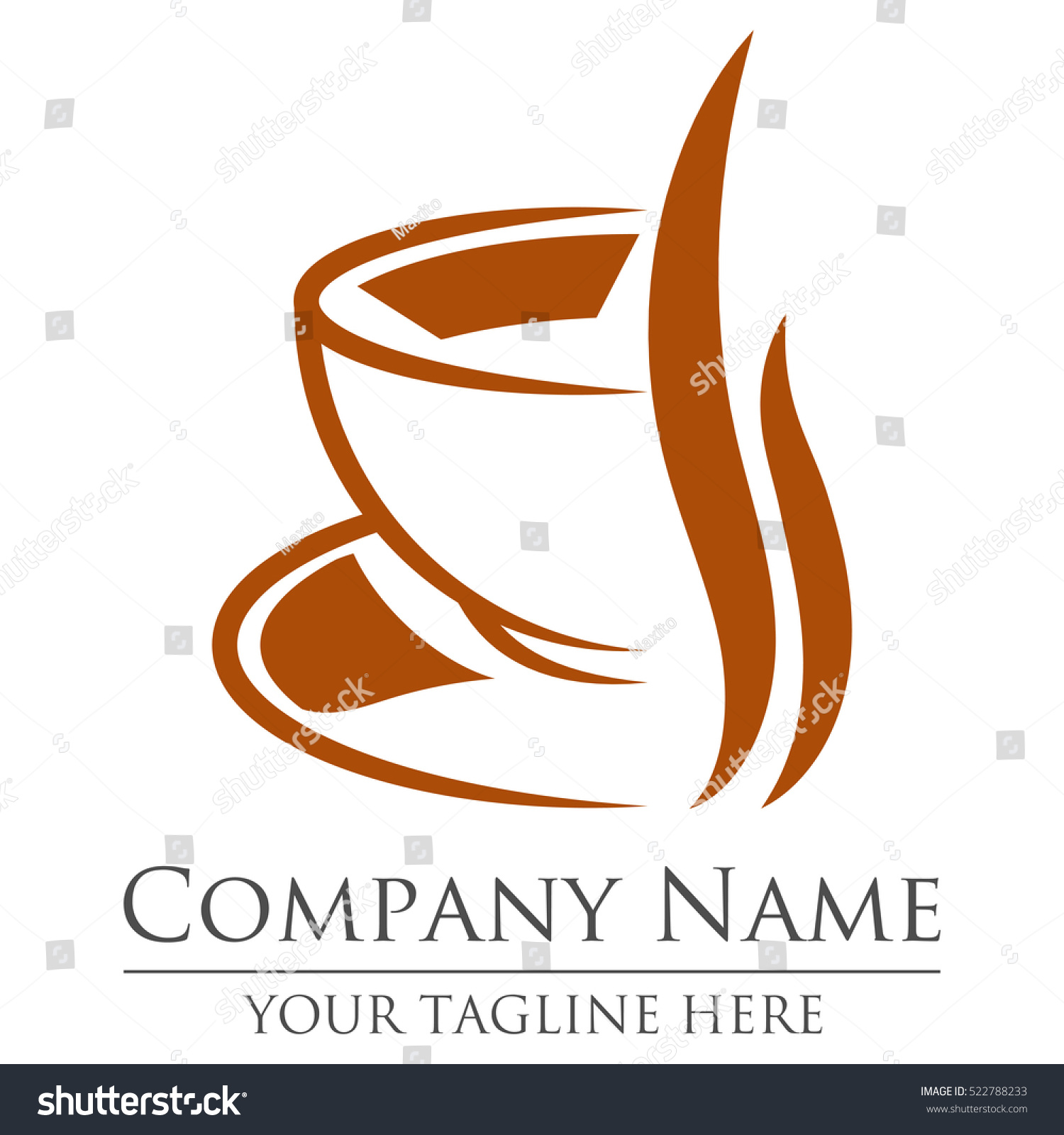 Cofe House Logo Template Design Stock Vector Royalty Free 522788233