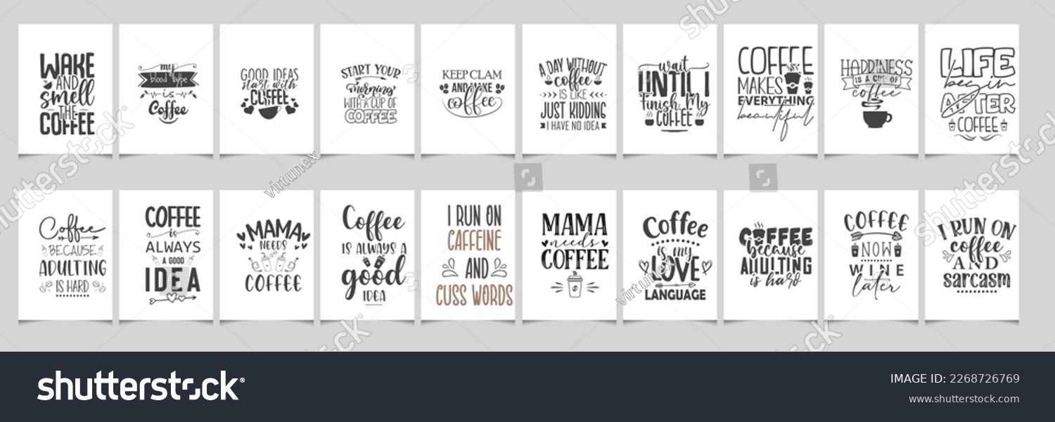 SVG of Coffee Bundle, Coffee Svg, Mug Bundle, Funny Coffee Saying Svg, Coffee Quote , Quote Cut File For Cricut svg