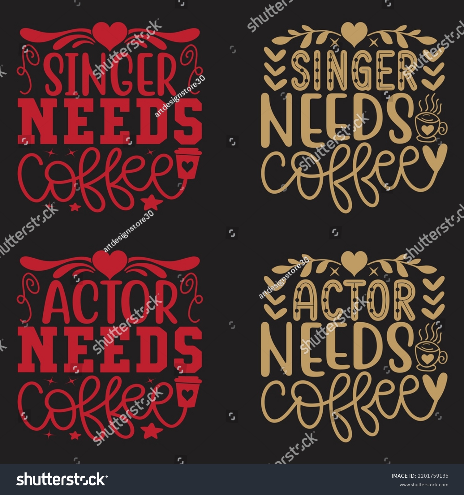 SVG of Coffee Caffeine Quotes SVG And Tshirt Design Bundle. Family Coffee Quotes SVG And Tshirt Design Bundle. Coffee Vector EPS Editable Files Bundle, can you download this bundle. svg