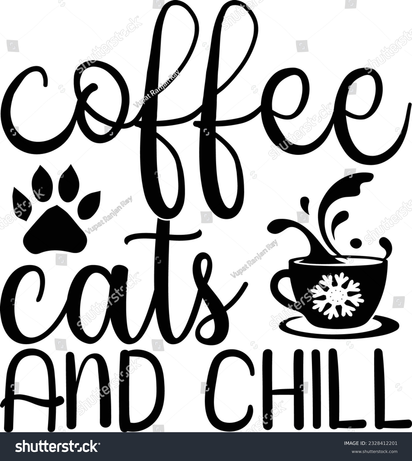 SVG of Coffee Cats And Chill Svg , Coffee Svg svg
