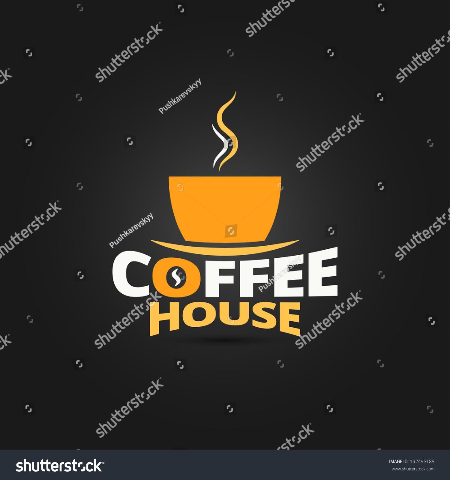 Coffee Cup Design Menu Background Stock Vector (Royalty Free) 192495188 ...