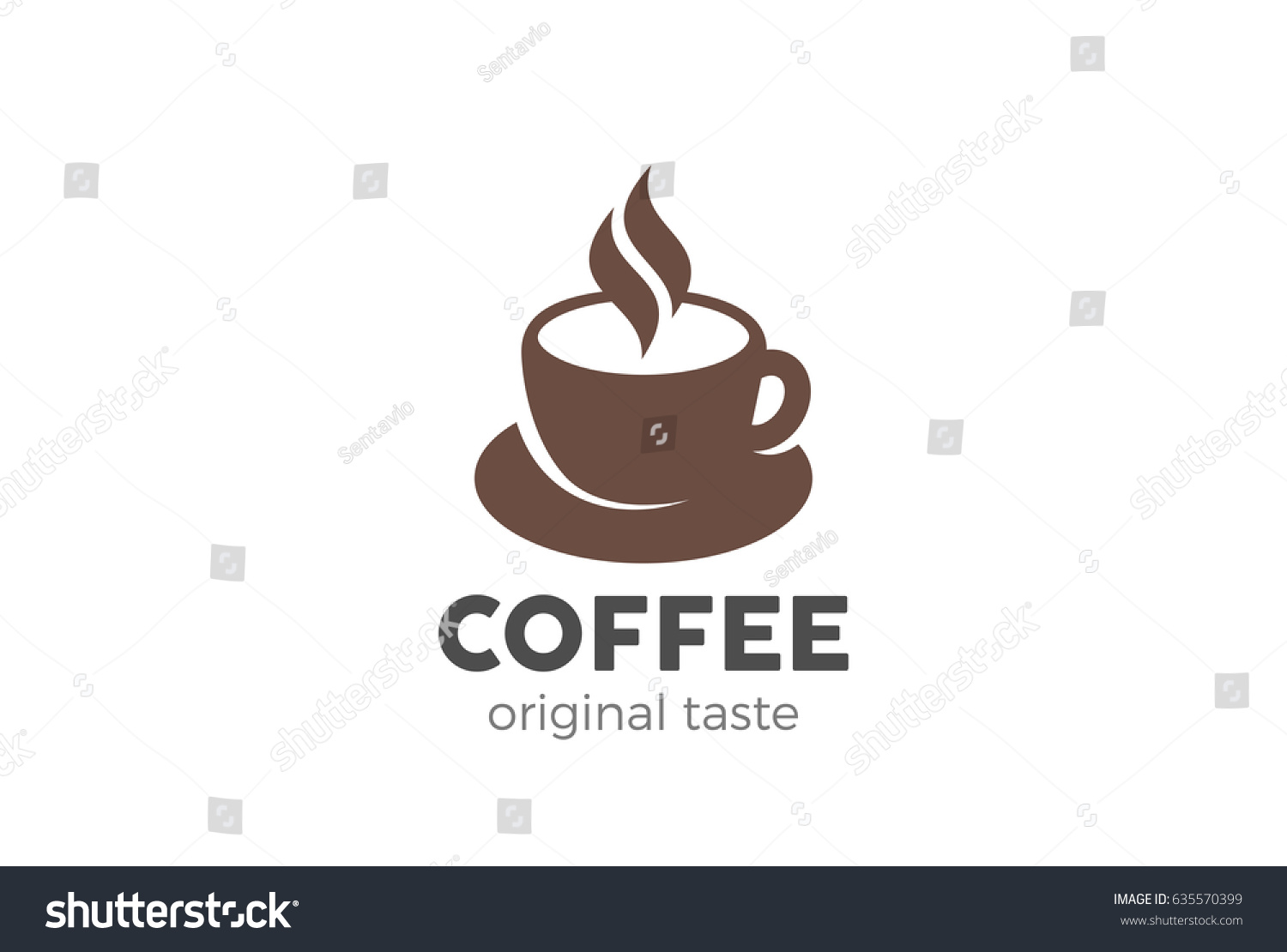 Coffee Cup Logo Design Vector Template Stock Vector 635570399 ...