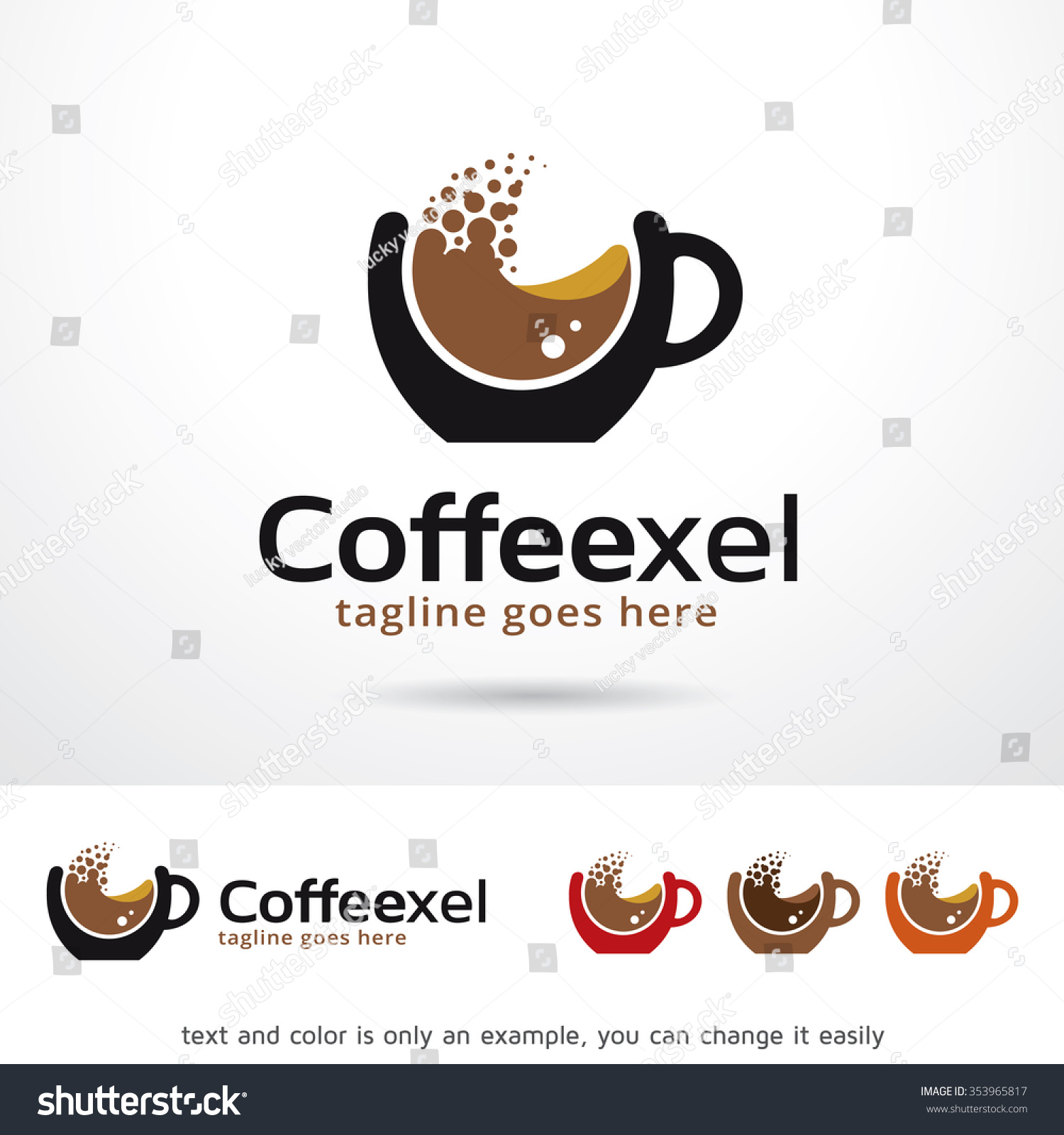 Coffee Logo Template Design Vector Stock Vector Royalty Free