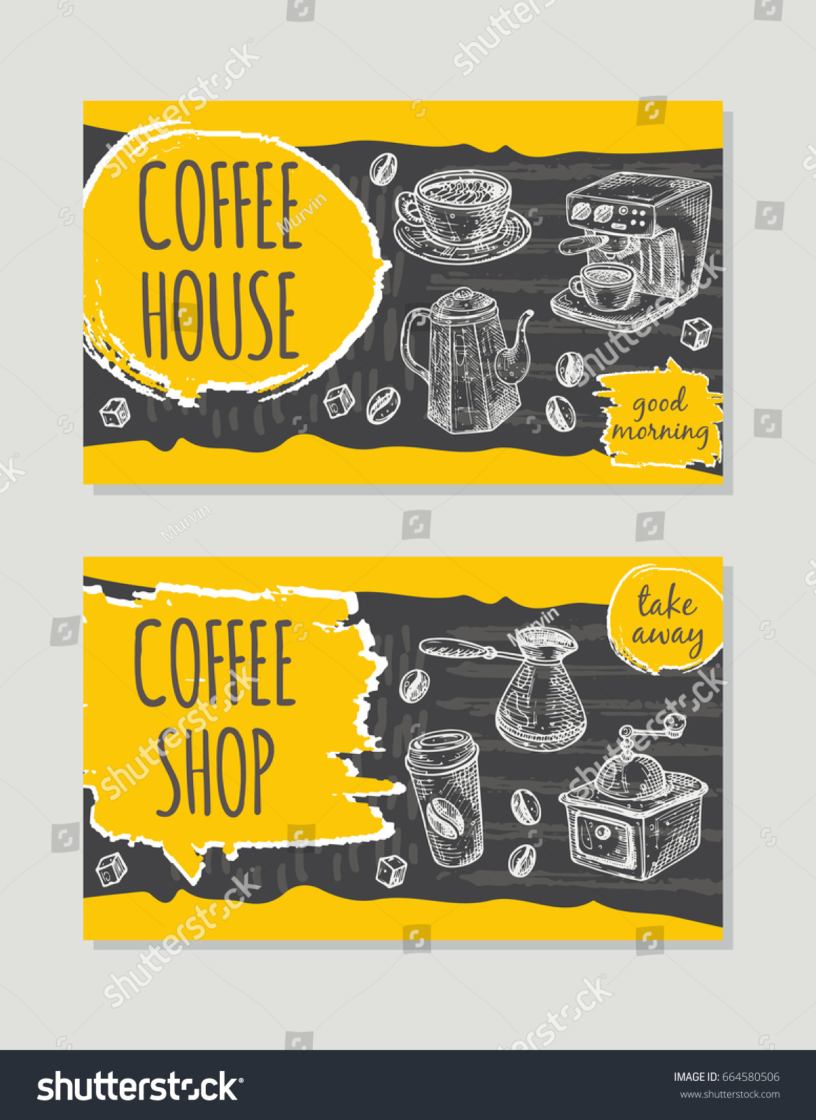 coffee shop brochure flyer design retro stock vector 664580506 flyer shop