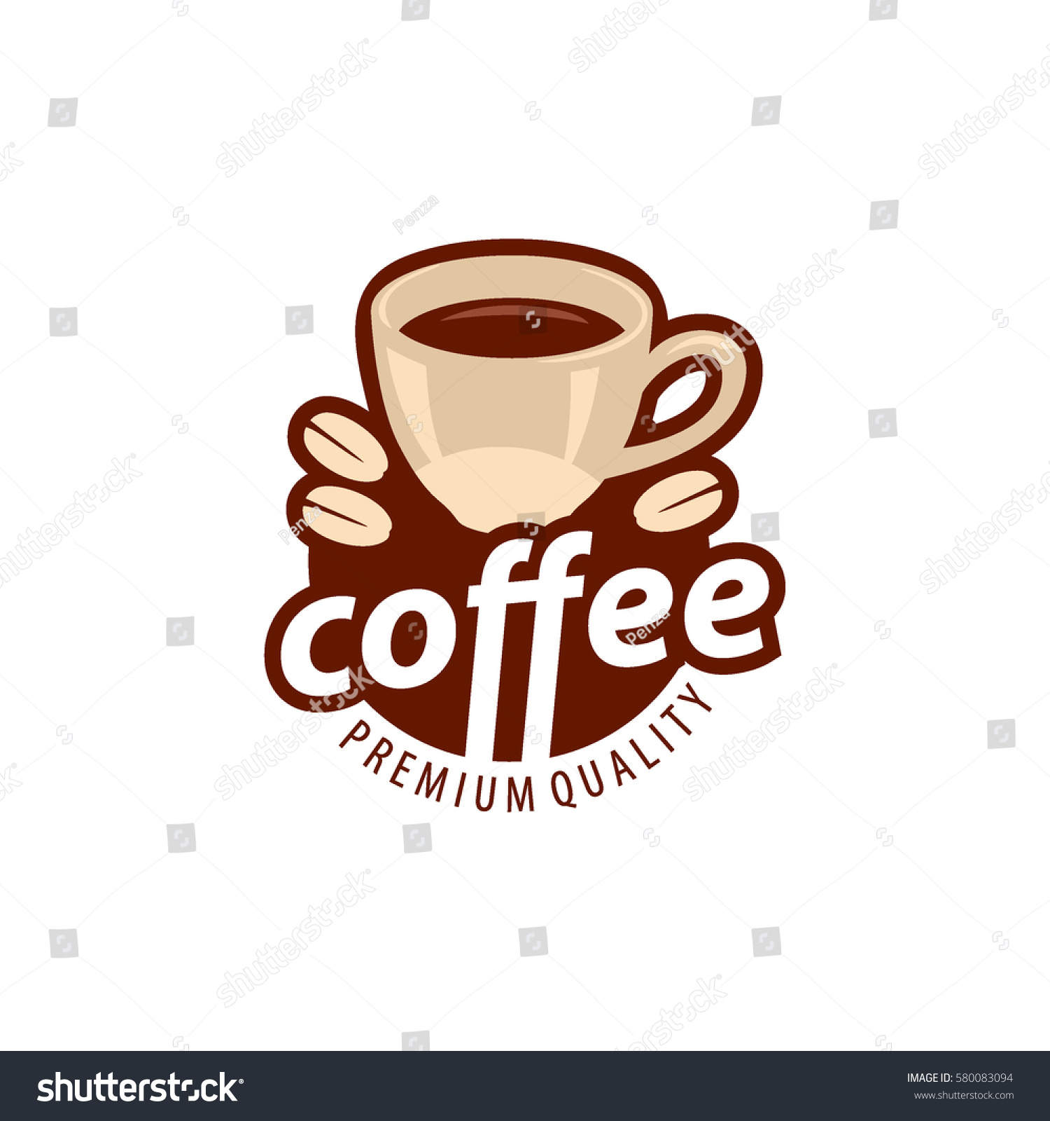 Coffee Shop Logo Design Template Stock Vector (Royalty Free) 580083094 ...