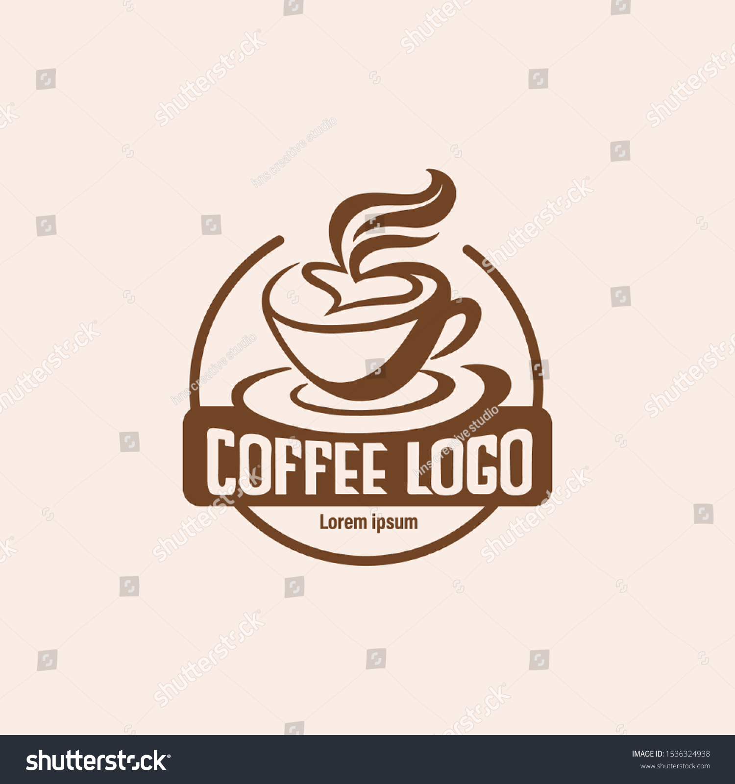 Coffee Shop Vector Logo Eps Format Stock Vector (Royalty Free) 1536324938