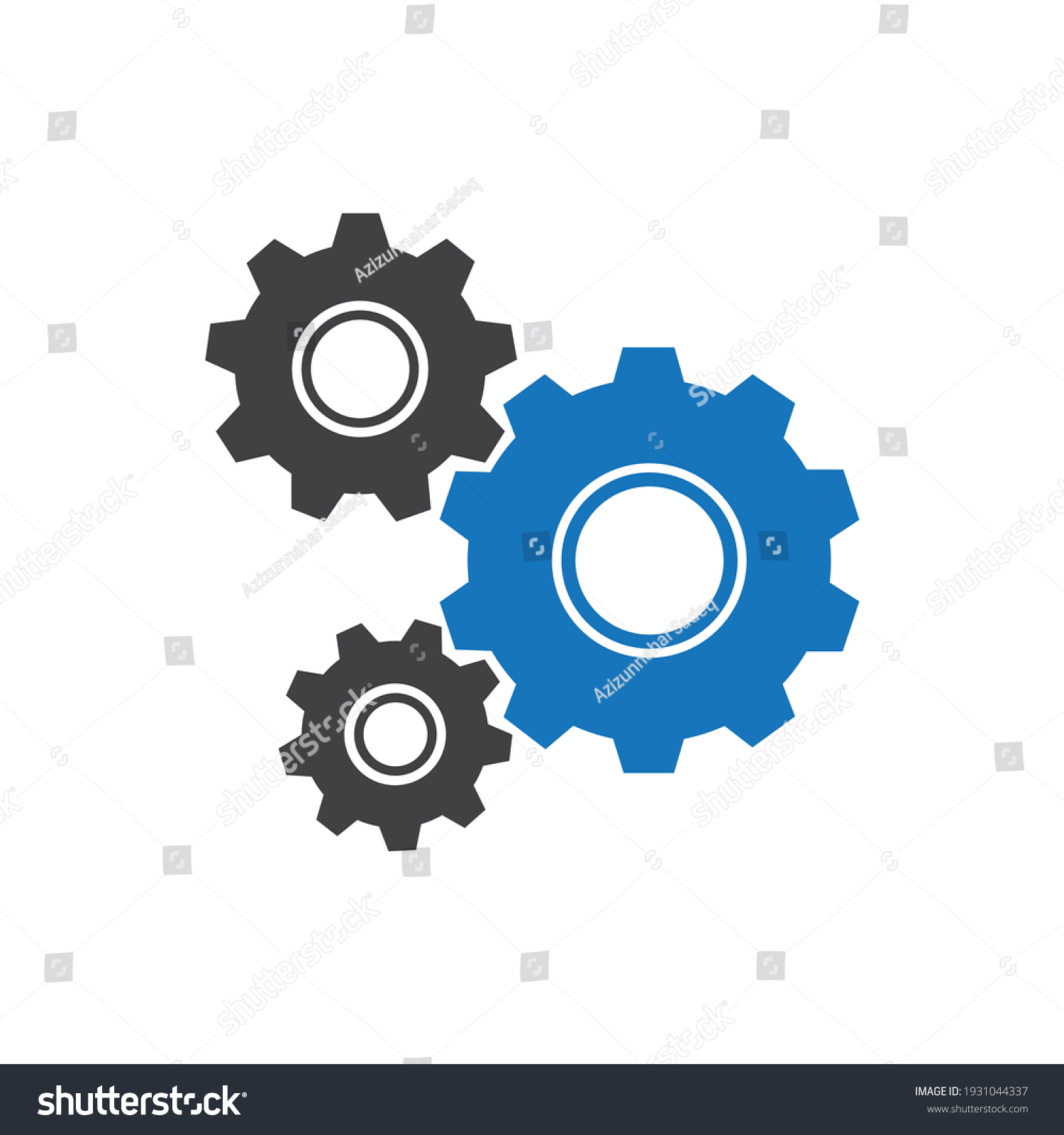 Cog Icon Design Vector File Stock Vector (Royalty Free) 1931044337 ...