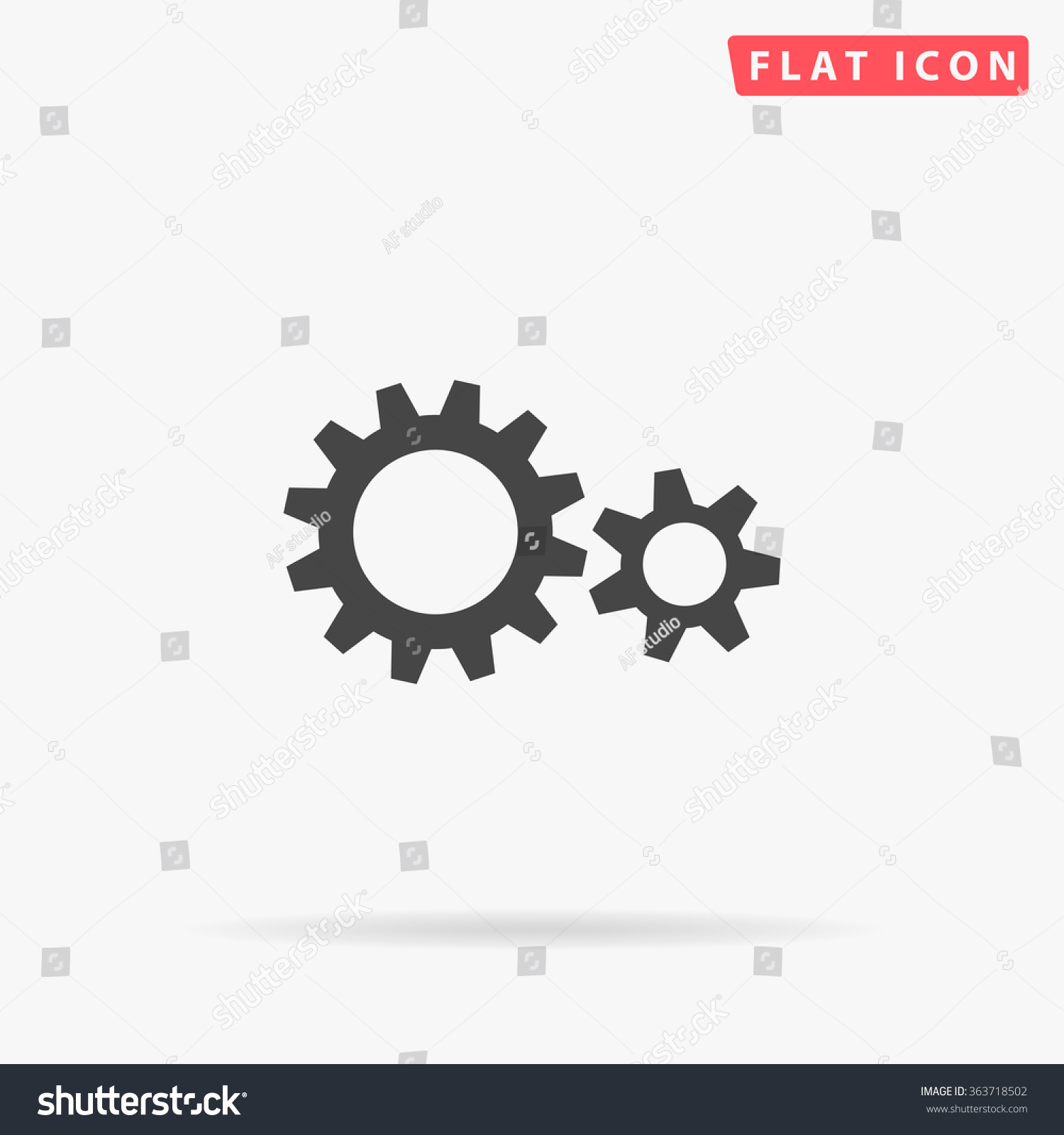 Cog Wheel Icon Vector. - 363718502 : Shutterstock