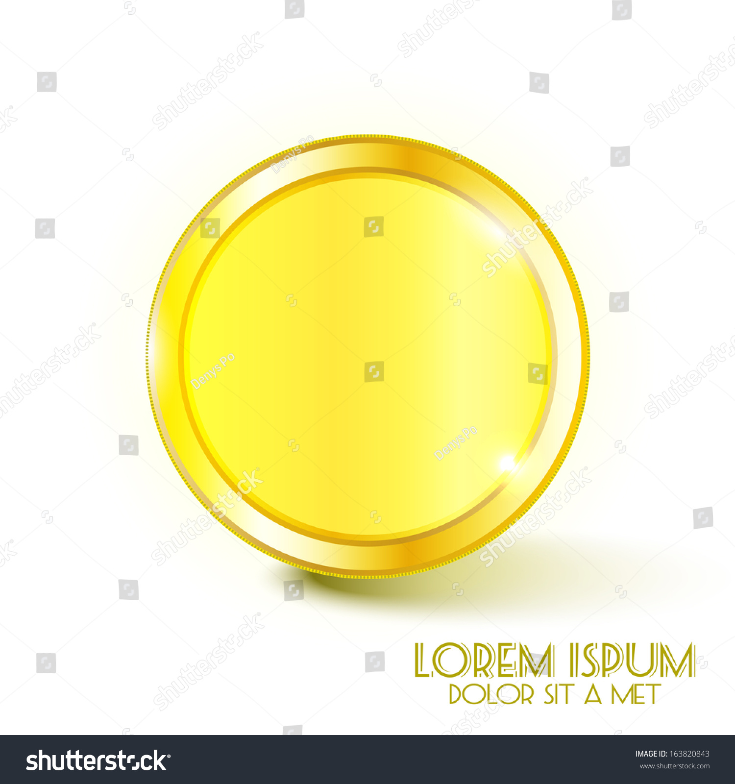 Coin Vector Eps 10 Stock Vector (Royalty Free) 163820843 | Shutterstock