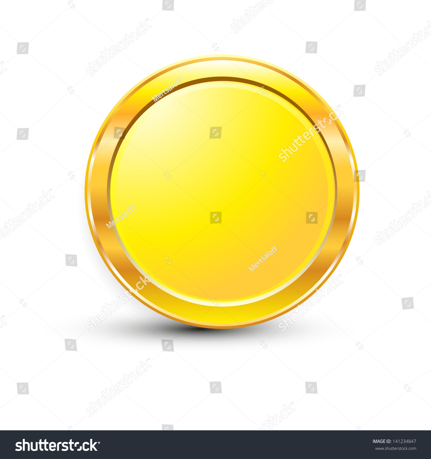 Coins Stock Vector Illustration 141234847 : Shutterstock