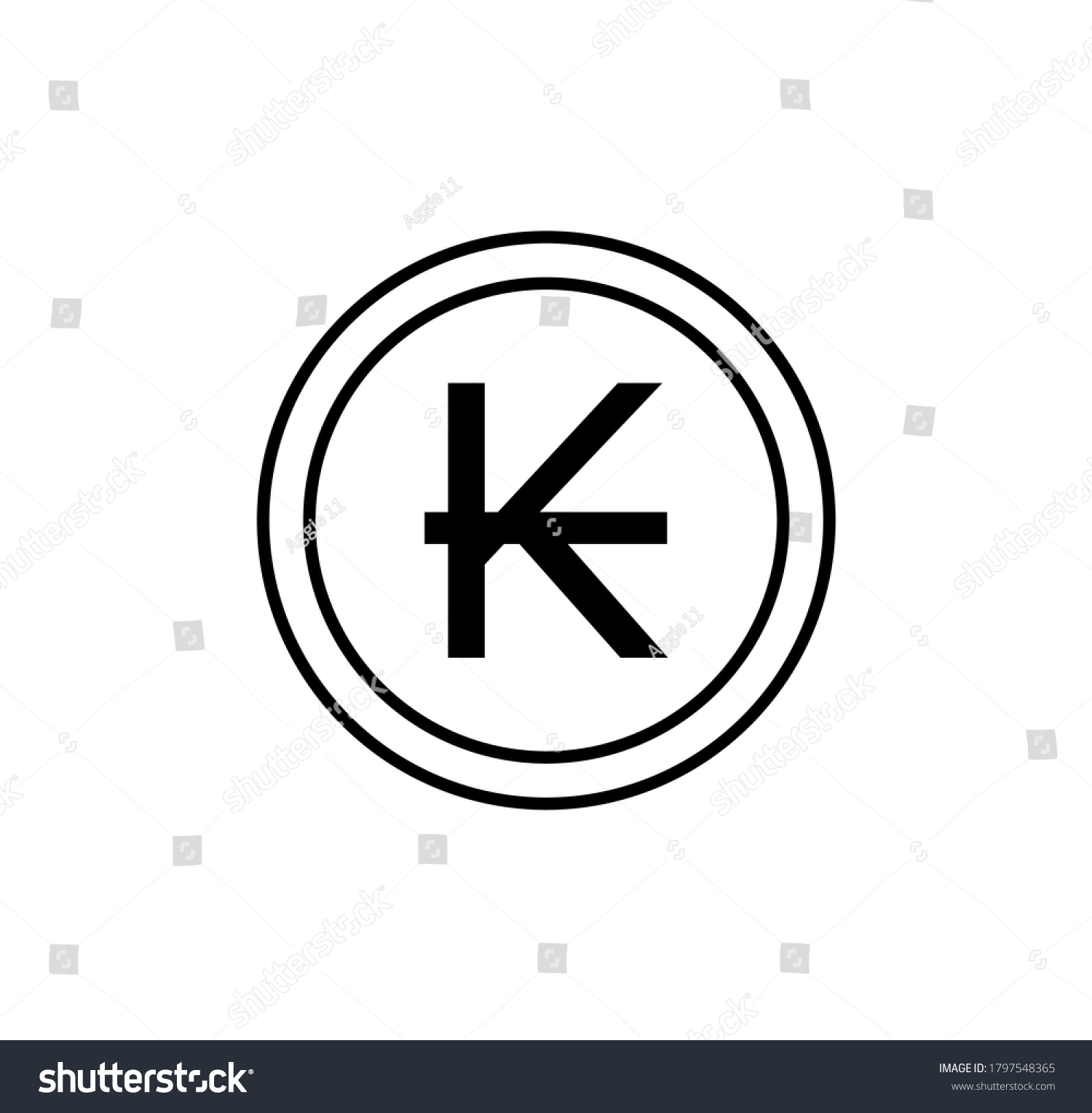 Coins Lao Kip Icon Simple Style Stock Vector (Royalty Free) 1797548365 ...