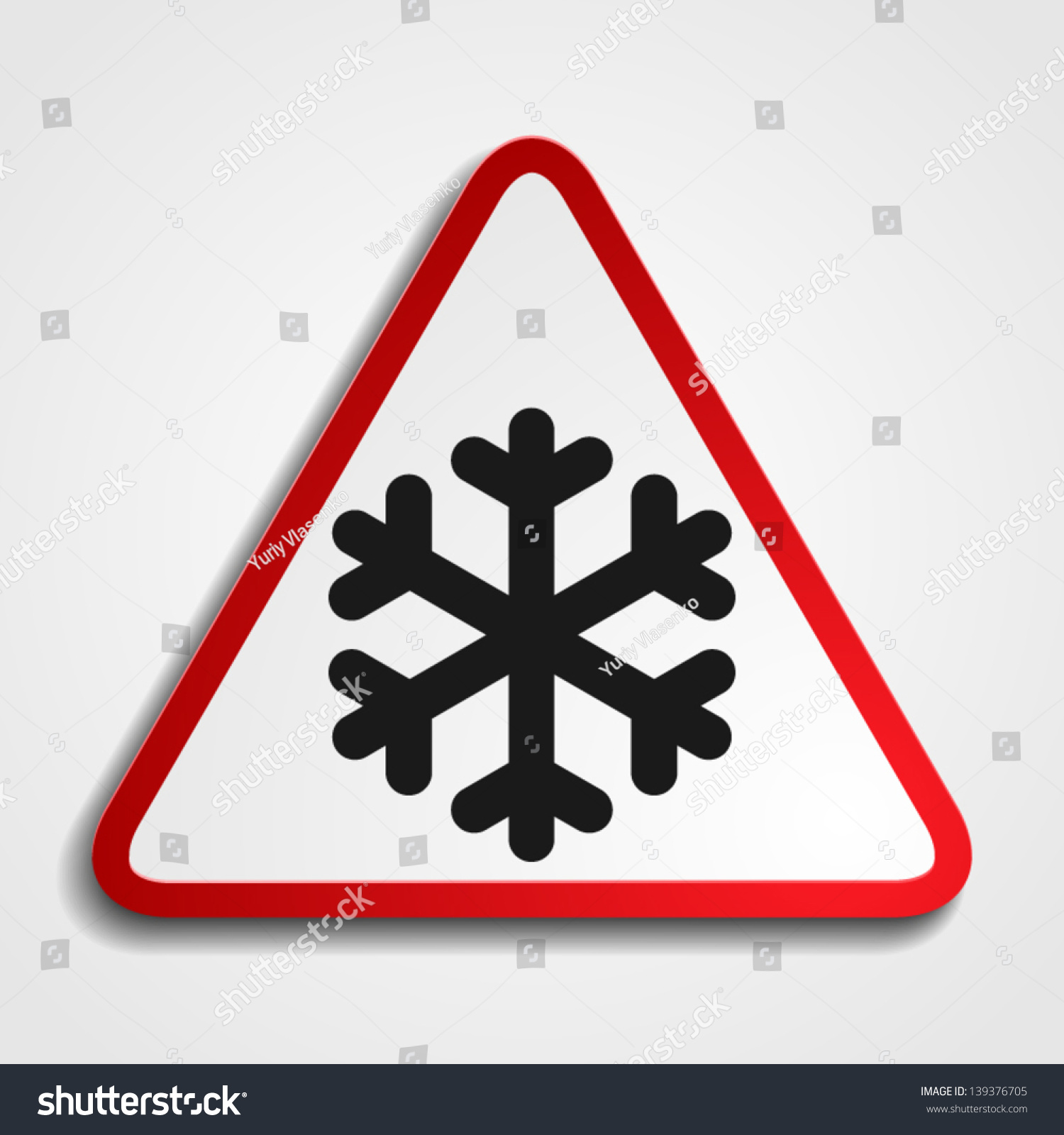 Cold Warning Sign Stock Vector 139376705 - Shutterstock