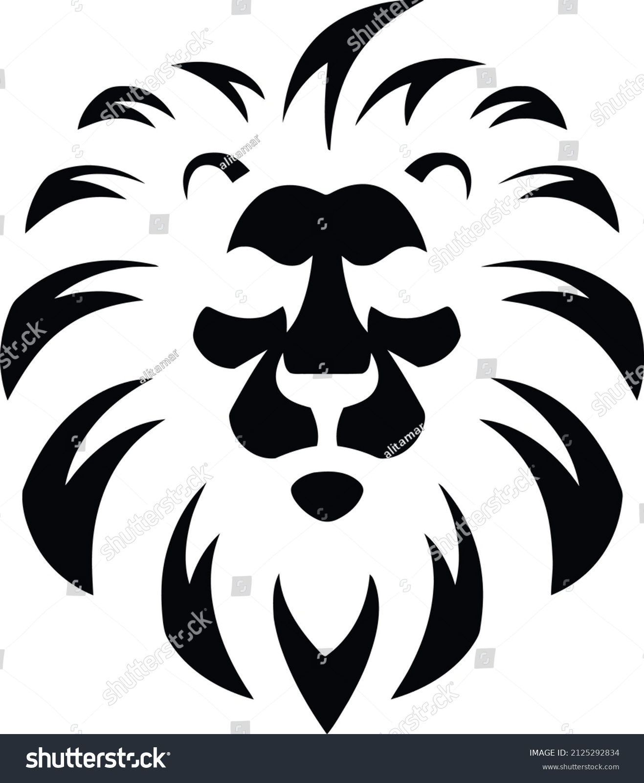 SVG of coleman lion head silhouette logo svg