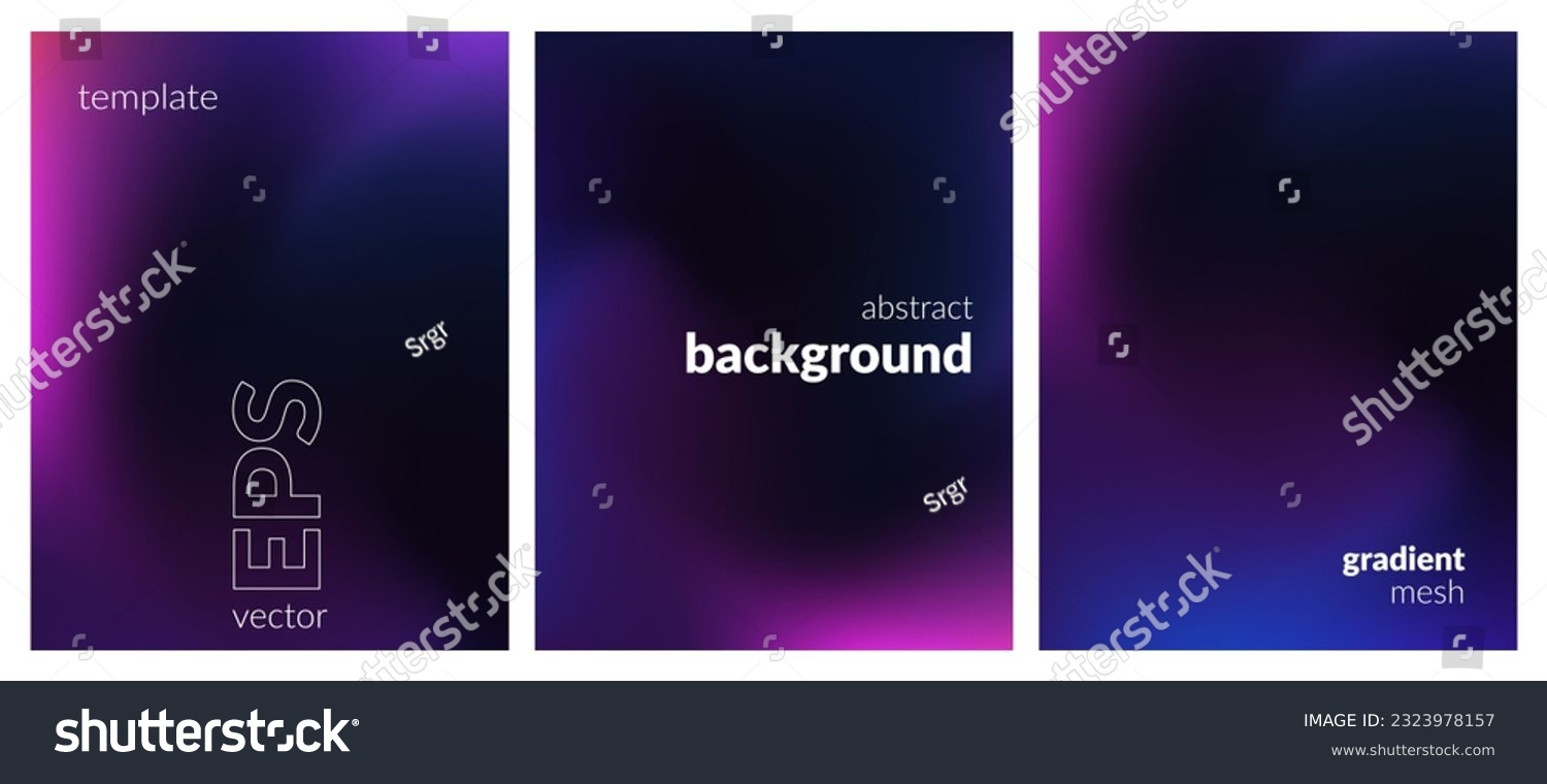 SVG of Collection. Abstract liquid background. Neon color blend. Blurred fluid colours. Gradient mesh. Modern design template for posters, ad banners, brochures, flyers, covers, websites. EPS vector image svg