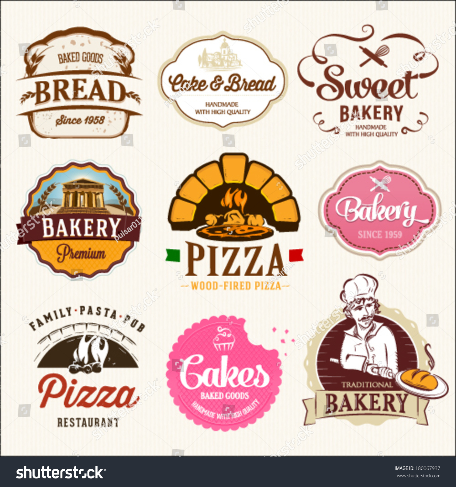 collection bakery cakes pizza