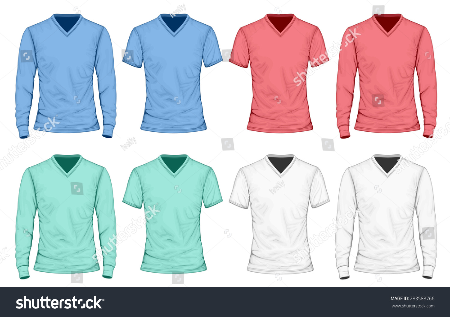 Collection Of Different Color Men'S T-Shirt Long And Short Sleeve ...