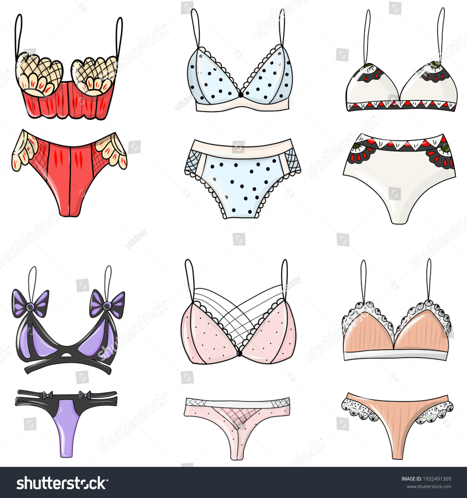 Sexy Lingerie Woman Stock Vectors Images And Vector Art Shutterstock 2971