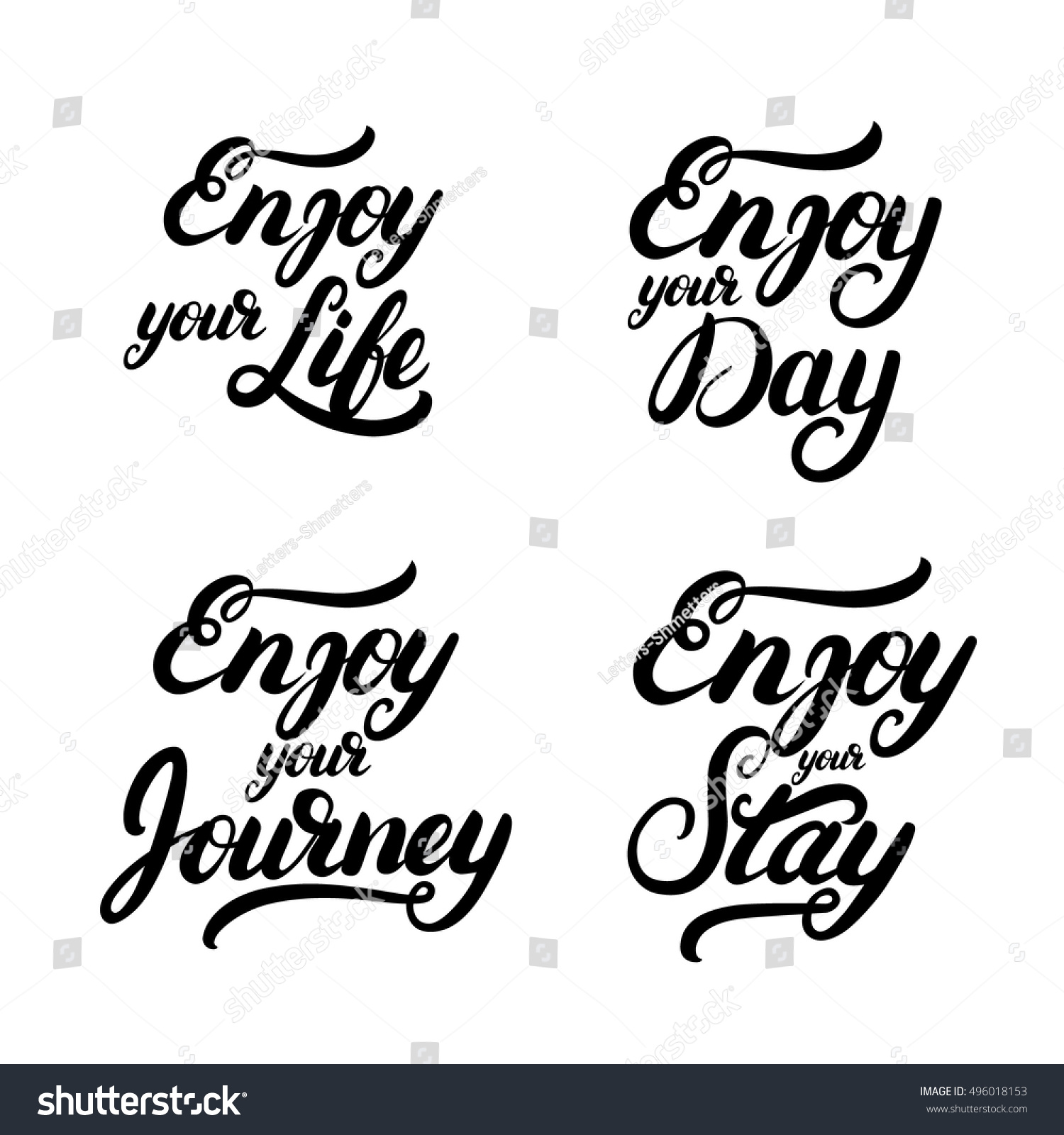 Collection of enjoy quotes Enjoy your day life journey Motivation and inspiration