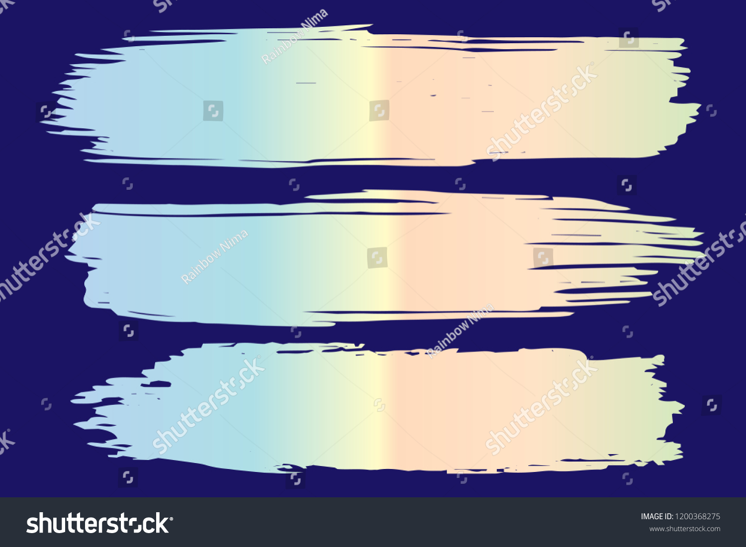 Collection Hand Drawn Colorful Grunge Brushes Stock Vector (Royalty ...