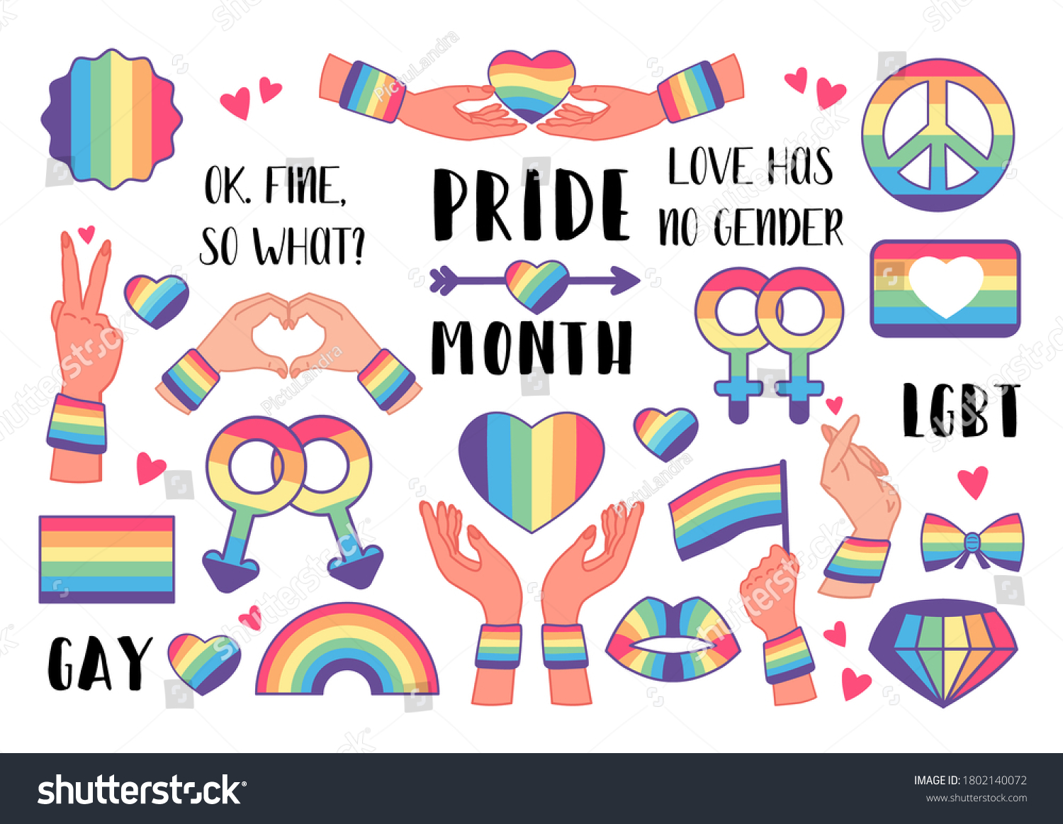 collection-lgbtq-community-symbols-pride-flags