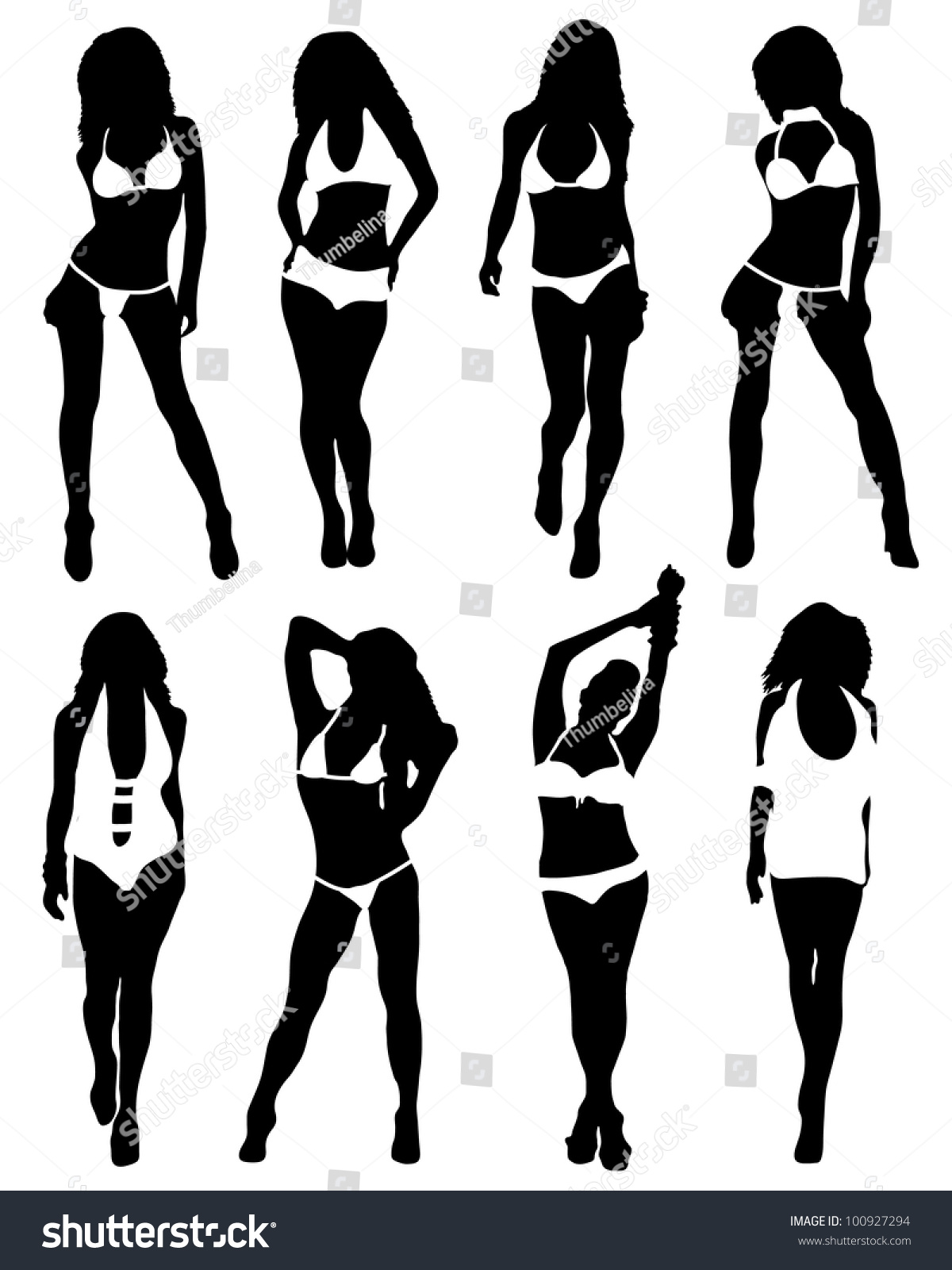 silhouette bathing suits