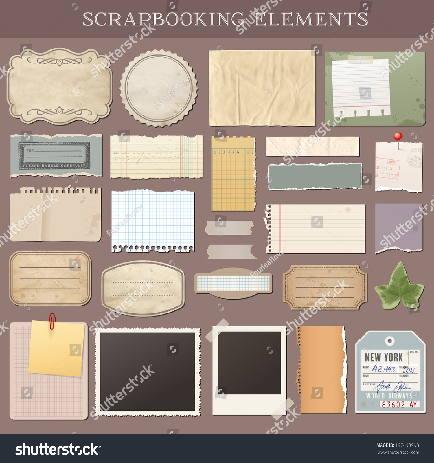 47,629 Scrap Book Vector Images, Stock Photos & Vectors | Shutterstock