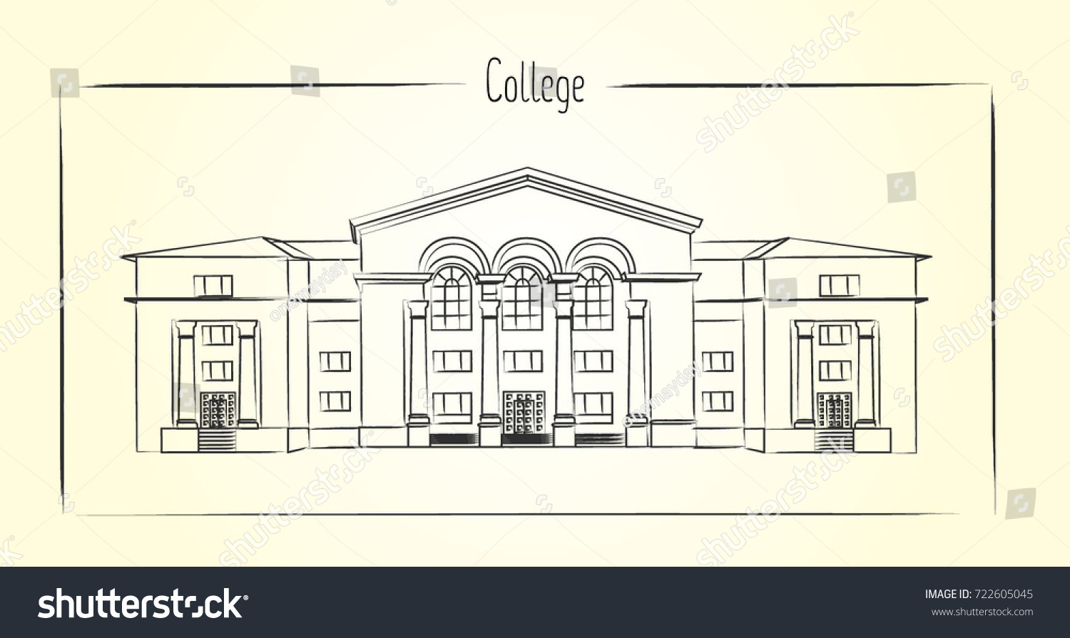 College sketch Images, Stock Photos & Vectors Shutterstock