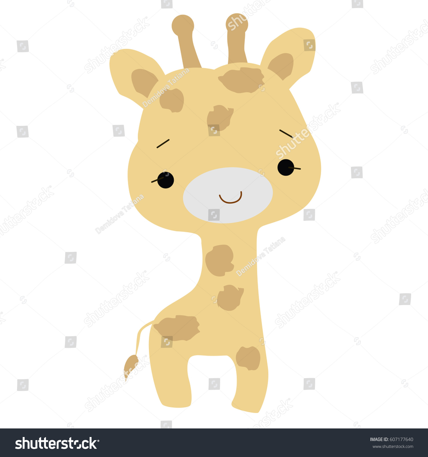 Download Color Baby Icon Baby Giraffe Cartoon Stock Vector ...