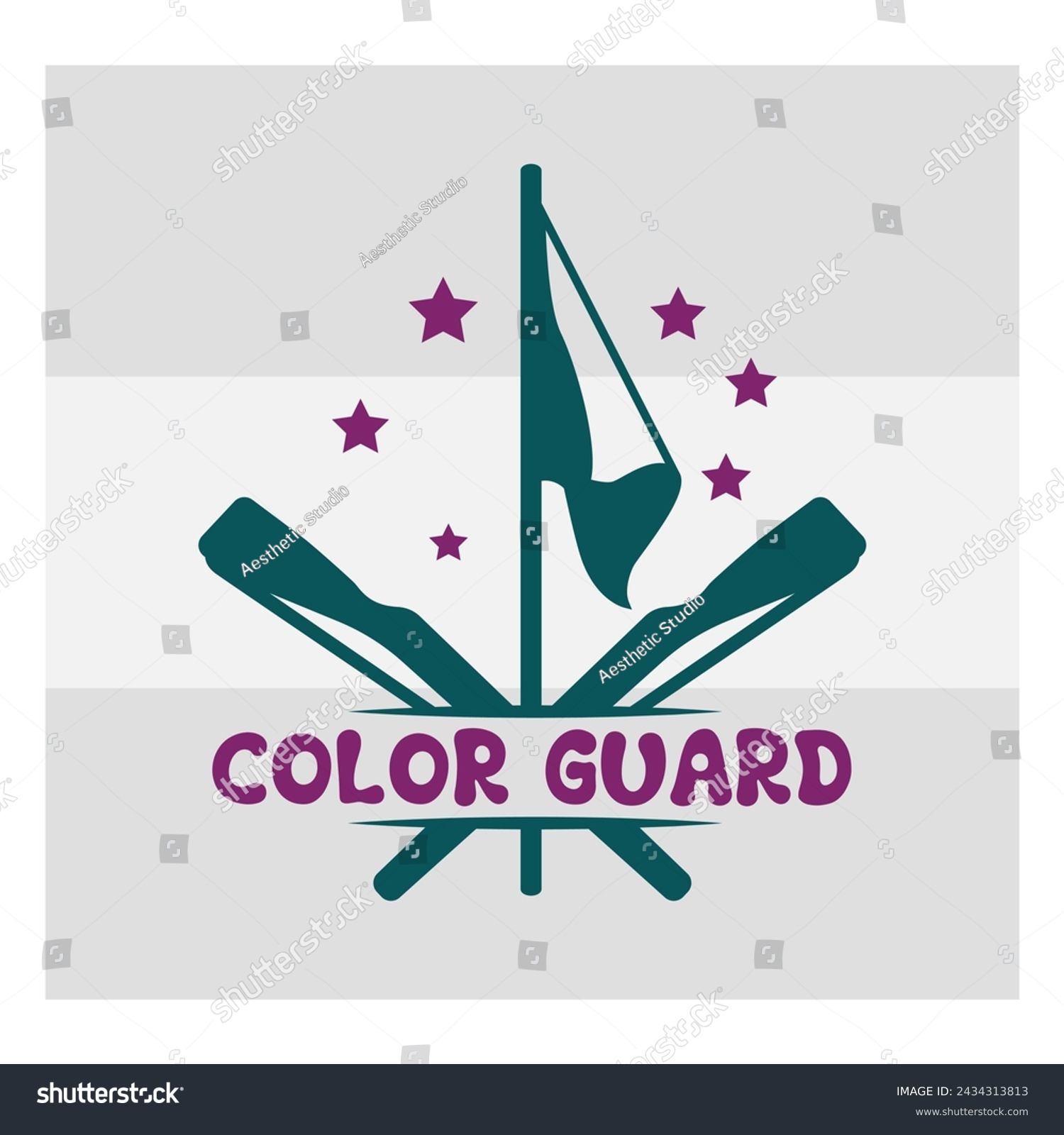 SVG of Color Guard Cut Files, Color Guard, Marching Band, Color Guard Flag, Color Guard Quotes, Typography Design, t-shirt design svg