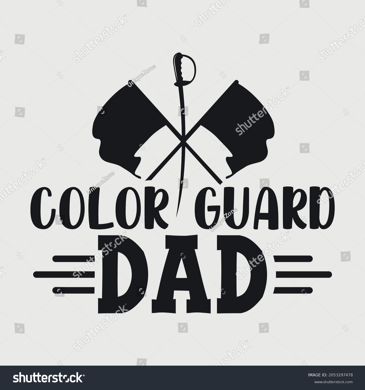 SVG of Color Guard Dad Svg Typography Vector Design svg