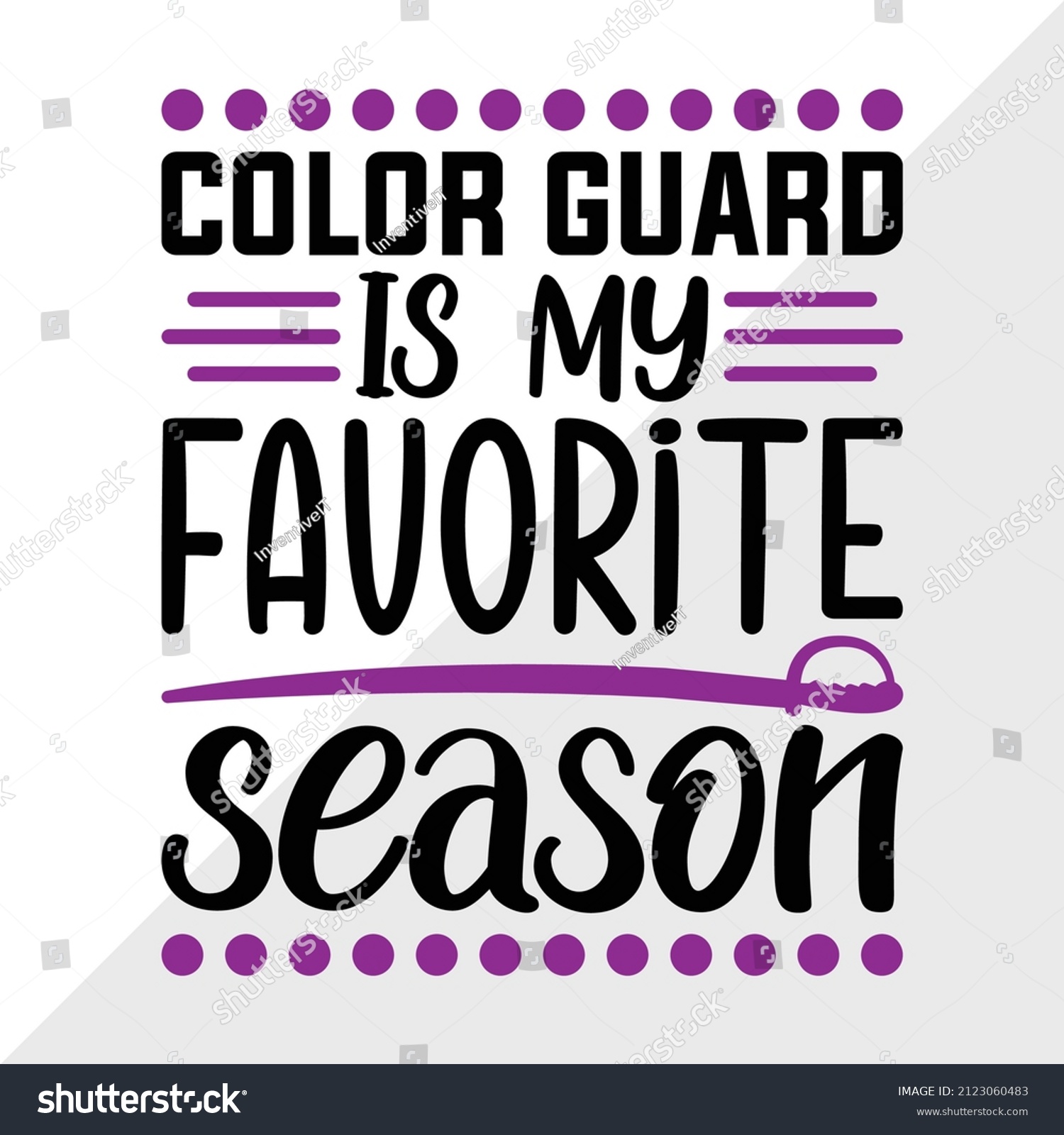 SVG of Color Guard Is My Favorite Season Printable Vector Illustration svg