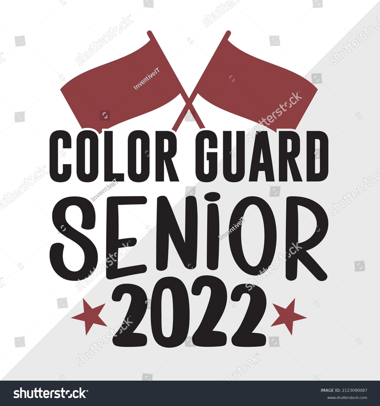 SVG of Color Guard Senior 2022 Printable Vector Illustration svg
